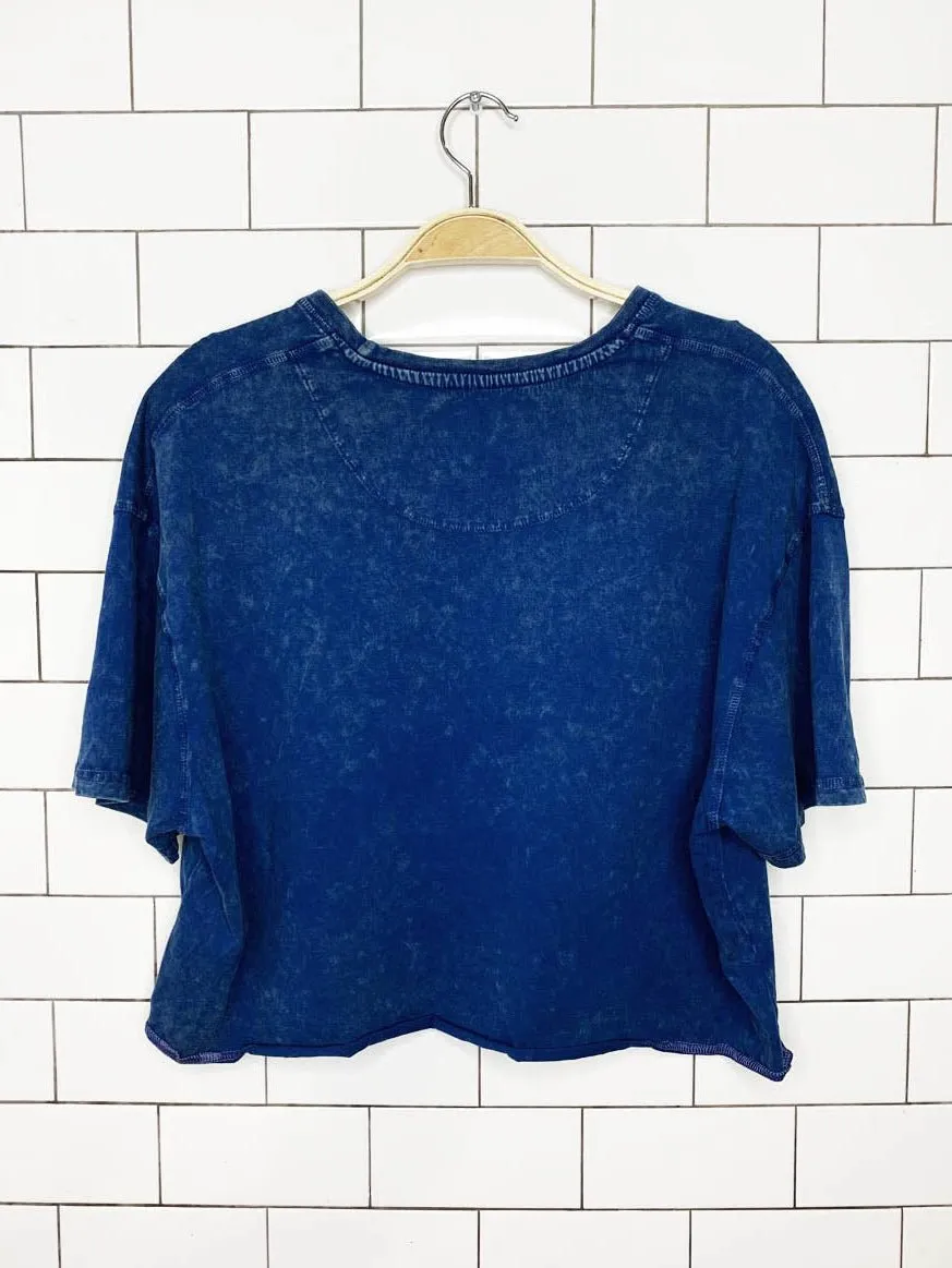calhoun busch light tie dye oversized cropped tee sold by Good Market Thrift Store product image thumbnail 5