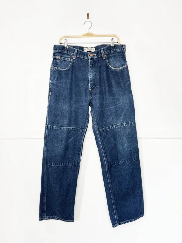 vintage 90s levi's workwear fit double knee baggy jeans | white tab made by Good Market Thrift Store