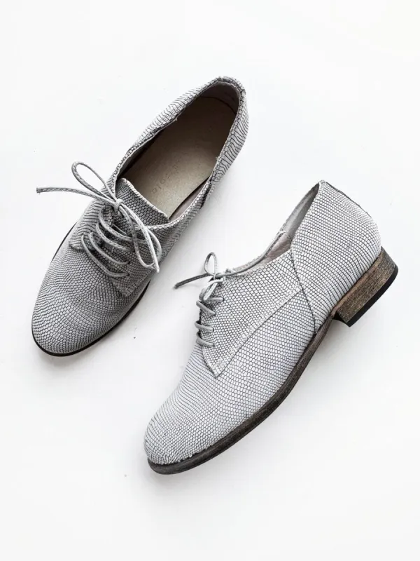 nikel and sole leather lace up shoes | made in Spain made by Good Market Thrift Store