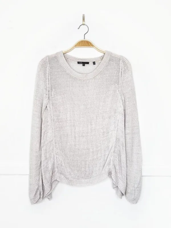 vince linen slub-knit summer sweater made by Good Market Thrift Store
