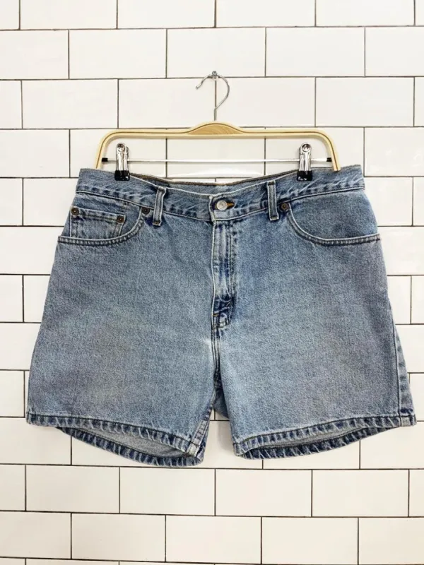 vintage 90s levi's 555 guys fit denim shorts made by Good Market Thrift Store