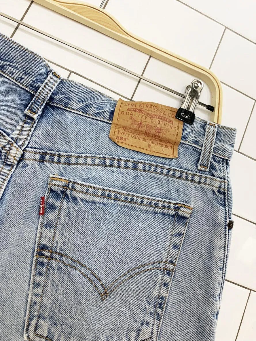 vintage 90s levi's 555 guys fit denim shorts sold by Good Market Thrift Store product image thumbnail 2