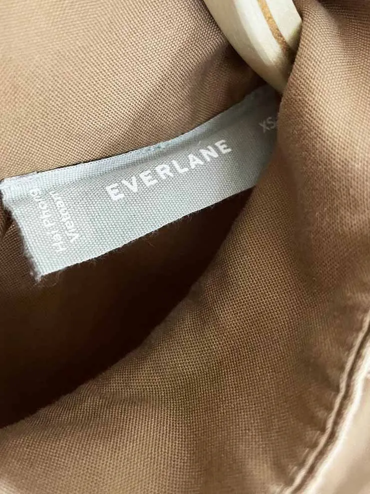everlane poplin mock neck tiered midi dress sold by Good Market Thrift Store product image thumbnail 5