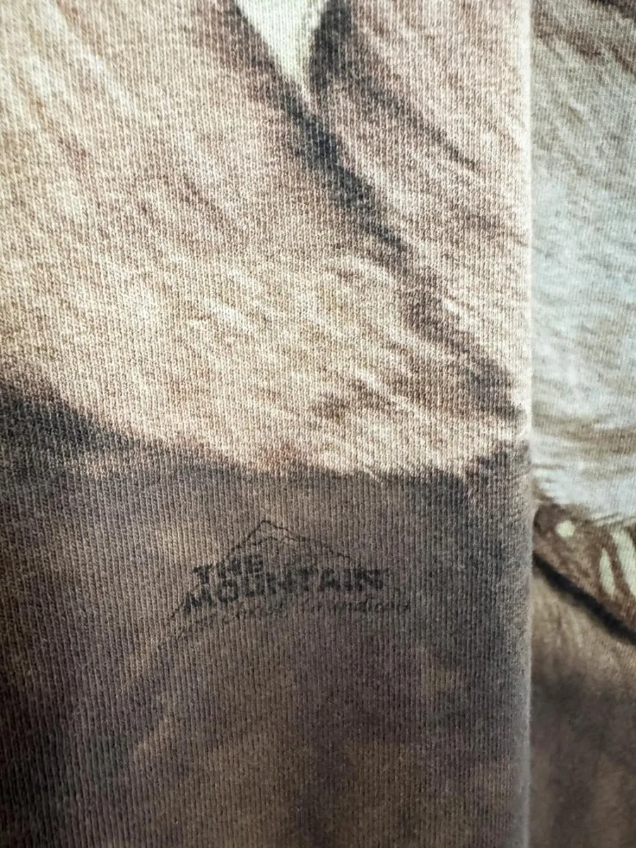 vintage 00s the mountain warrior bear tie dye tee | comfort colours sold by Good Market Thrift Store product image thumbnail 5