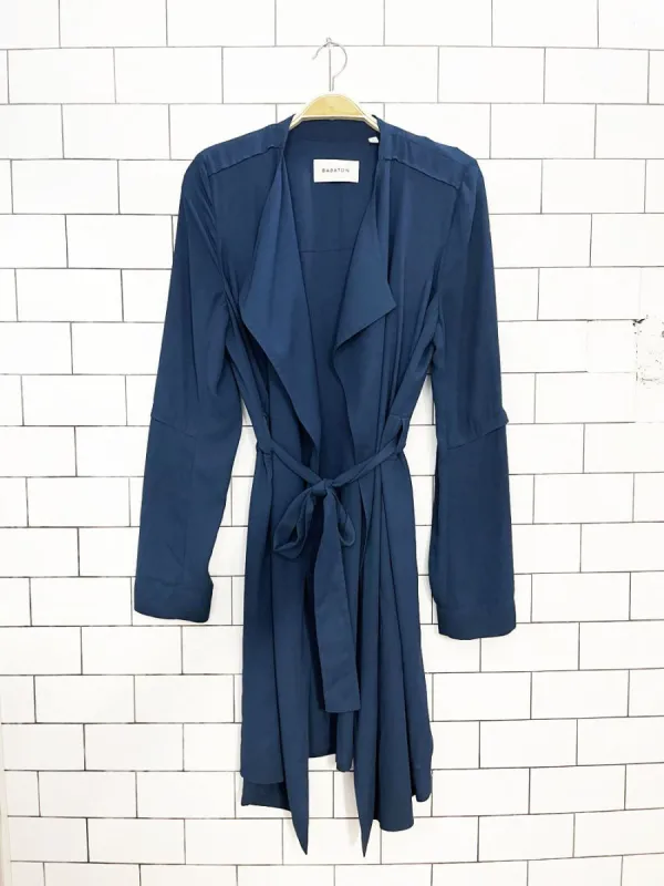 babaton quincey belted open light trench | aritzia made by Good Market Thrift Store