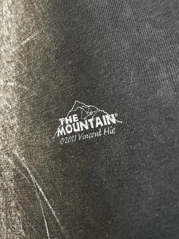 vintage 00s the mountain dog face tie dye tee | made in USA sold by Good Market Thrift Store product image thumbnail 5