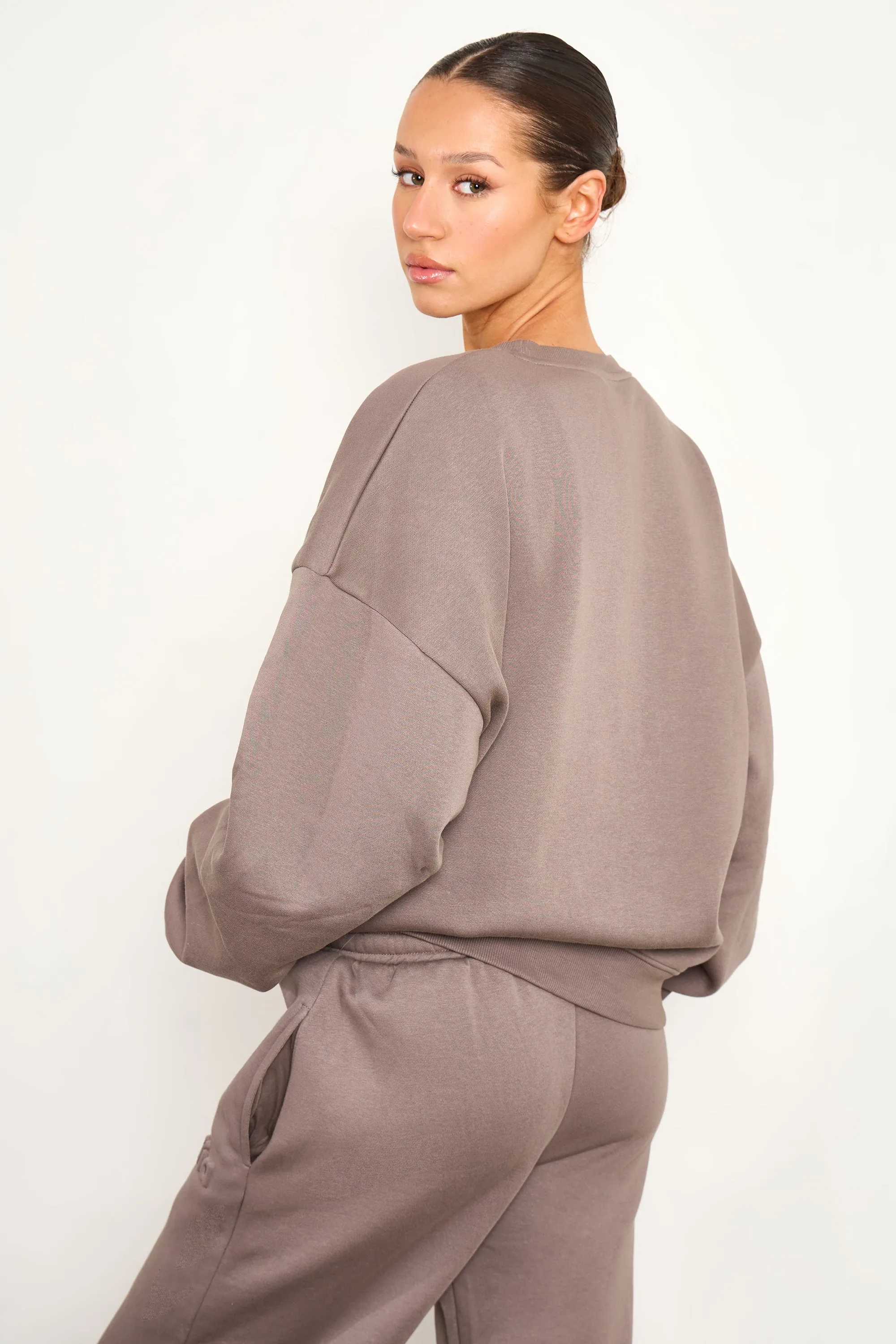 Kaiia Studio Embossed Oversized Sweatshirt Storm Grey sold by Kaiia the label product image thumbnail 2