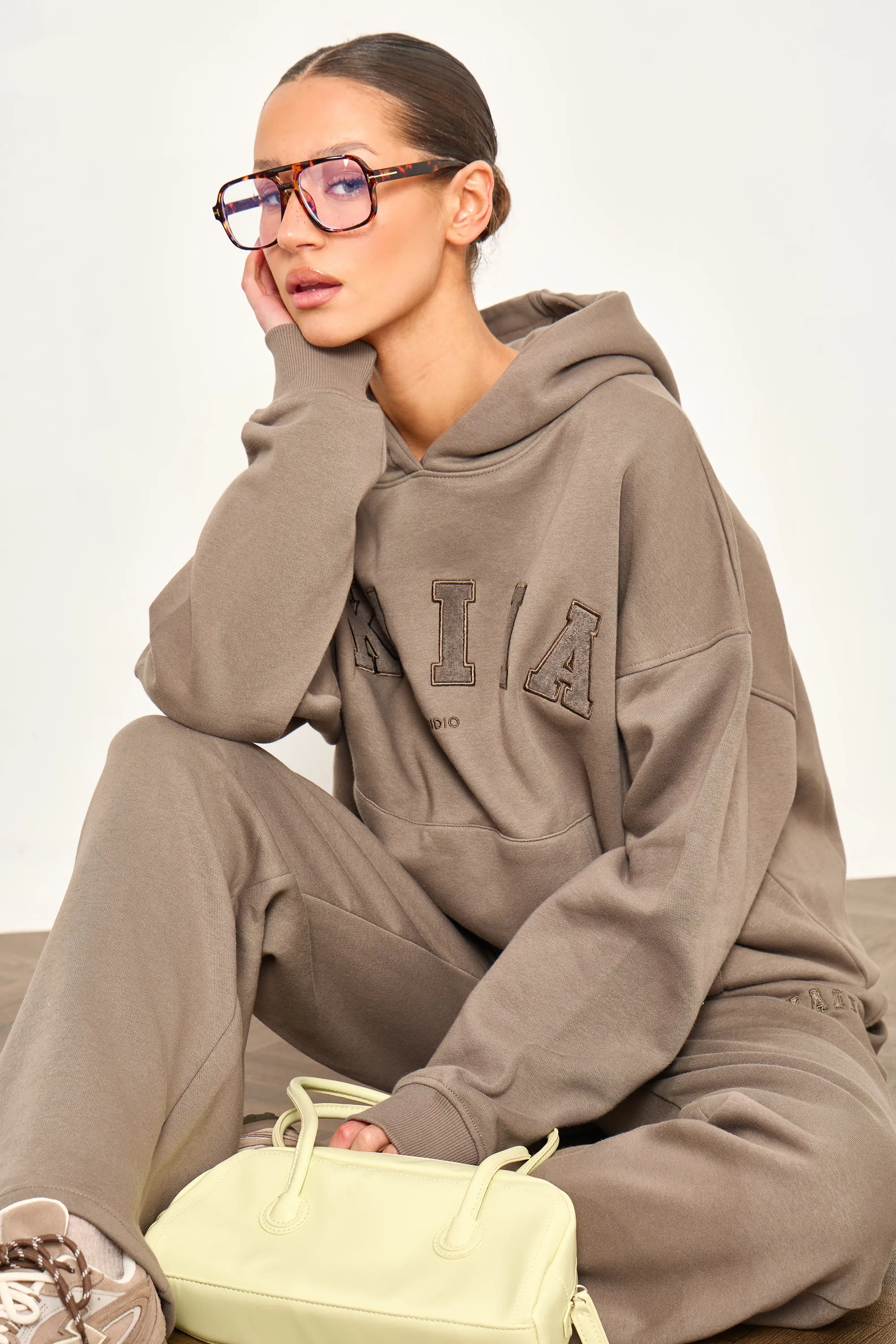 Kaiia Studio Oversized Hoodie Grey Taupe sold by Kaiia the label product image thumbnail 2