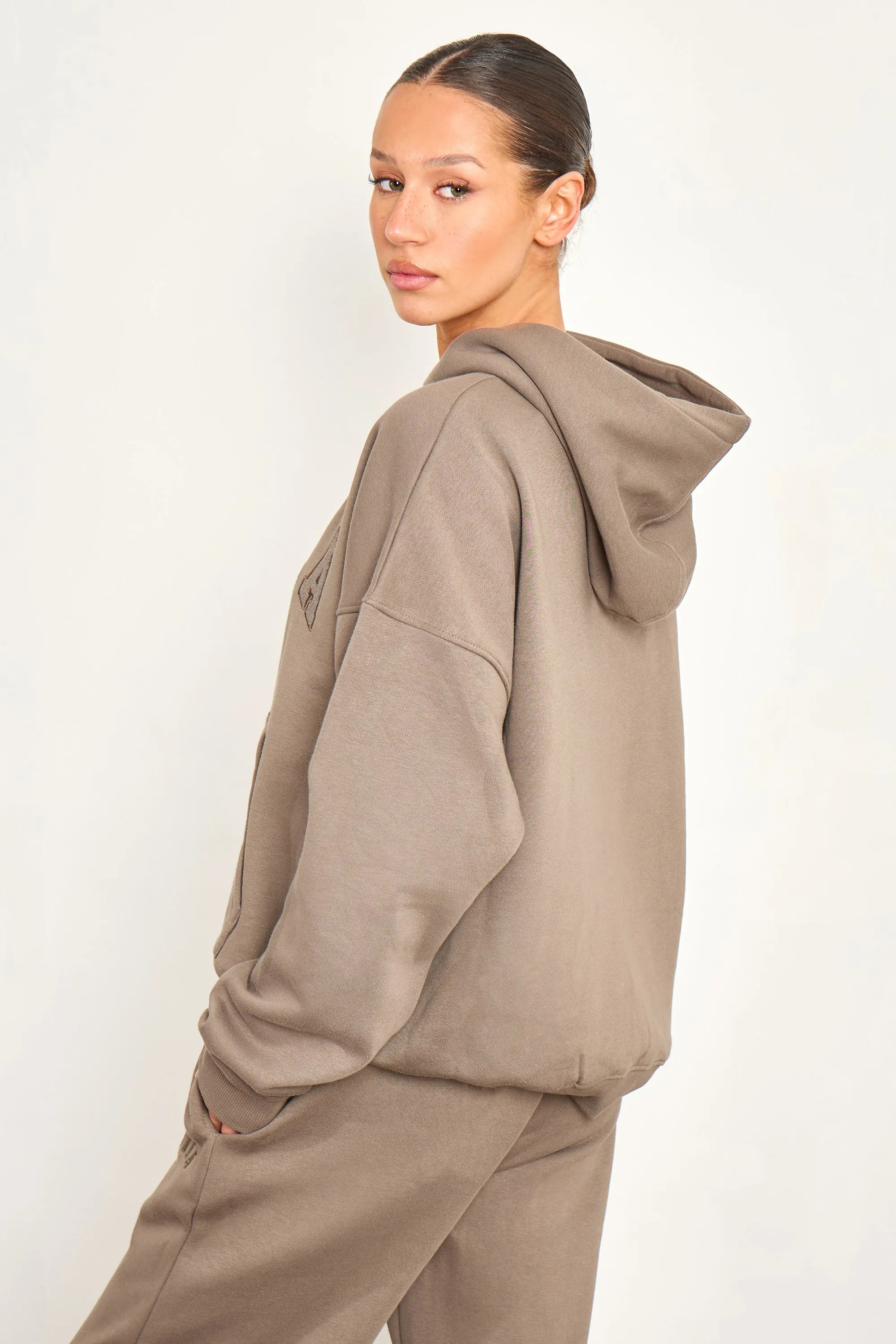 Kaiia Studio Oversized Hoodie Grey Taupe sold by Kaiia the label product image thumbnail 4