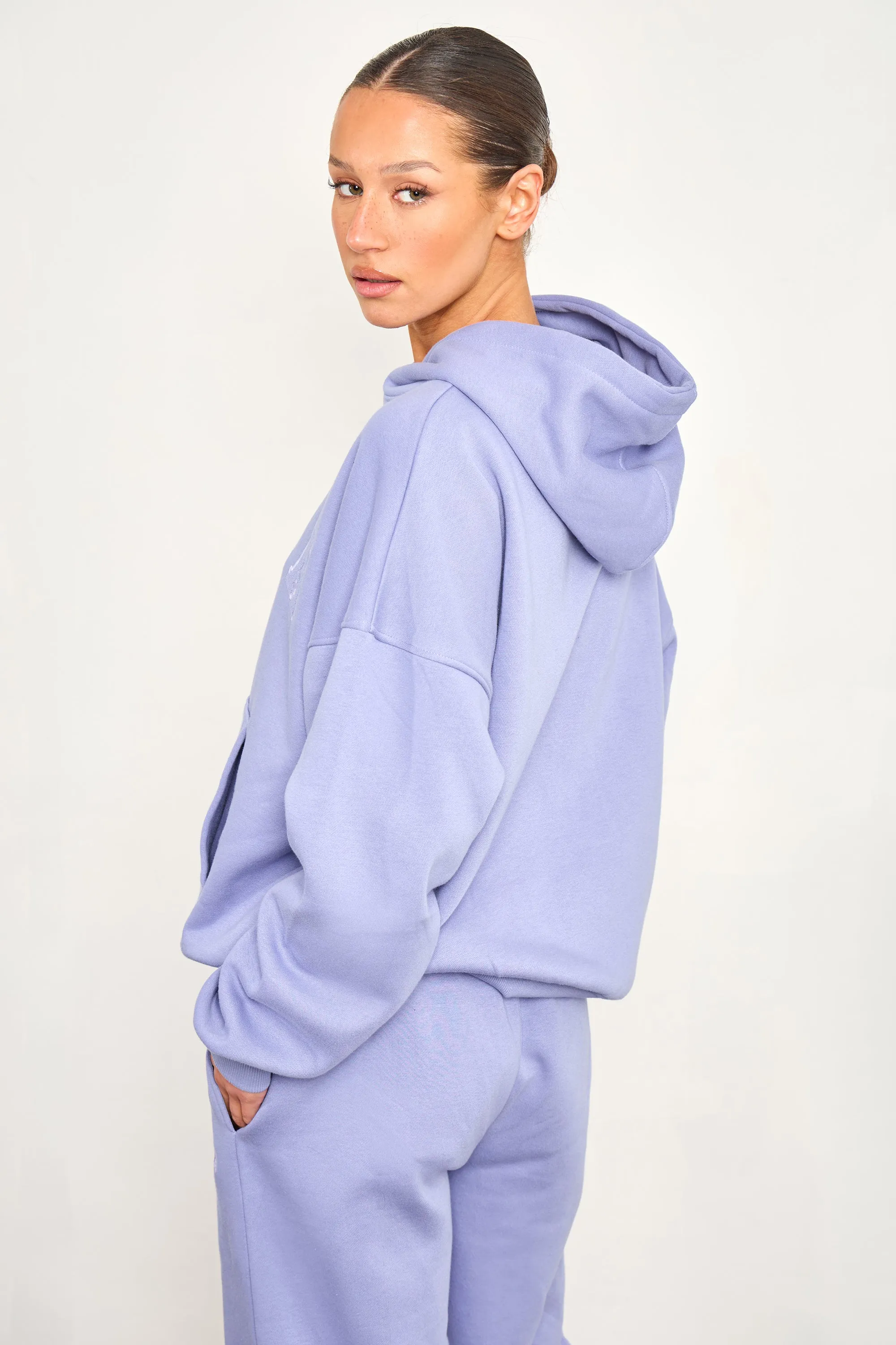 Kaiia Studio Oversized Hoodie Periwinkle Blue sold by Kaiia the label product image thumbnail 4