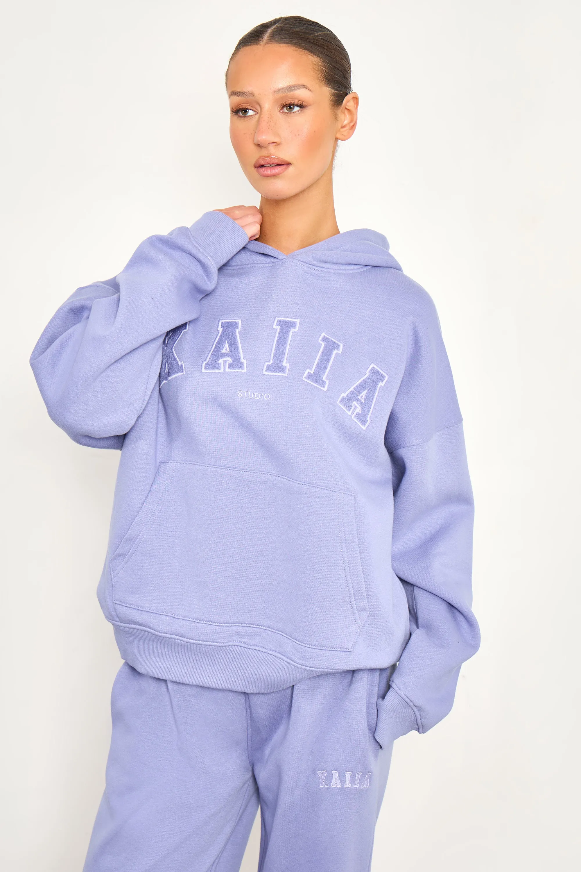 Kaiia Studio Oversized Hoodie Periwinkle Blue sold by Kaiia the label
