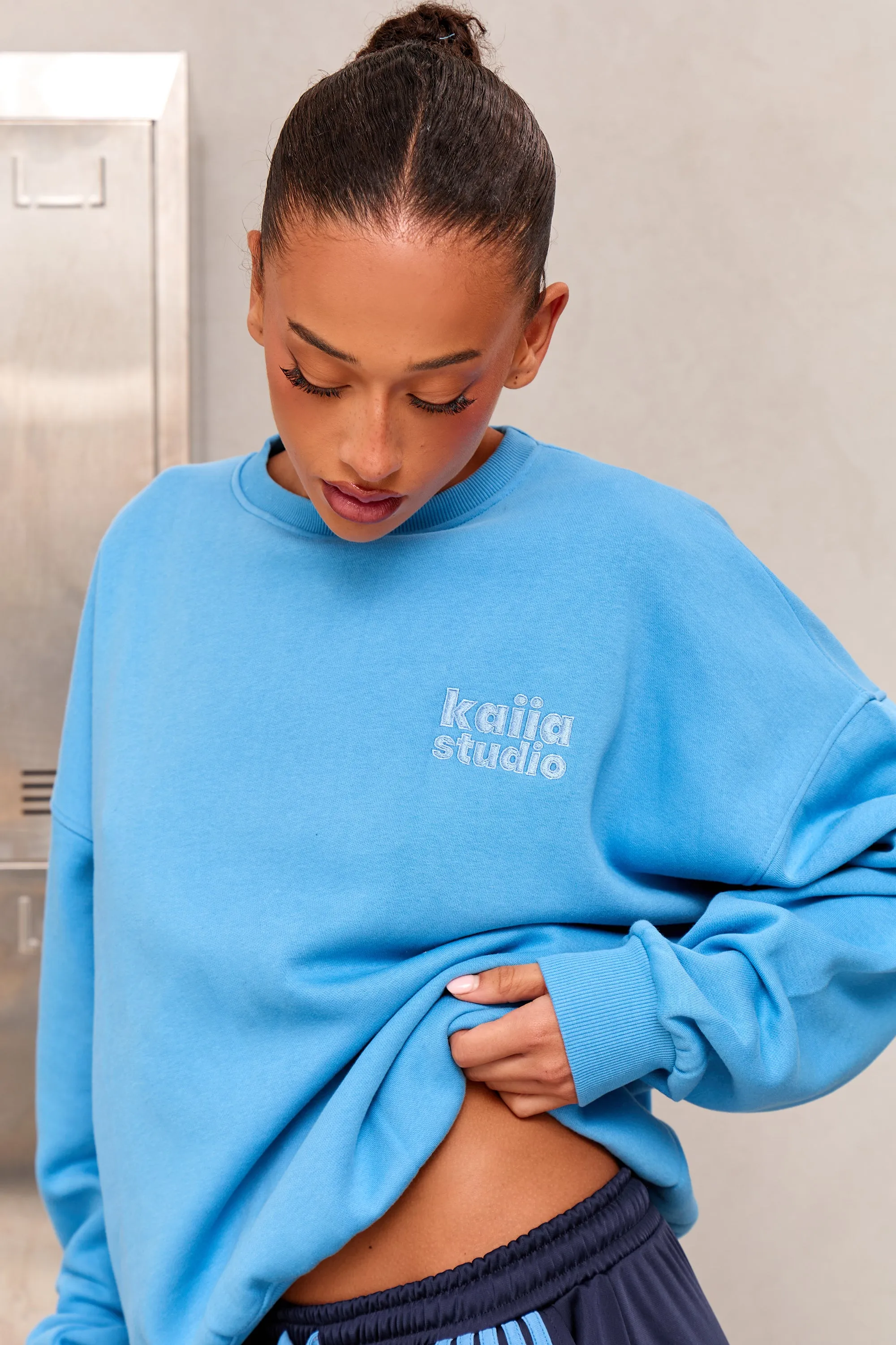 Kaiia Studio Oversized Sweatshirt Vibrant Blue sold by Kaiia the label product image thumbnail 2