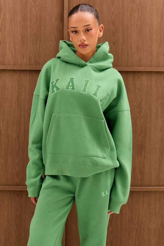 Kaiia Slogan Oversized Hoodie Spring Green sold by Kaiia the label