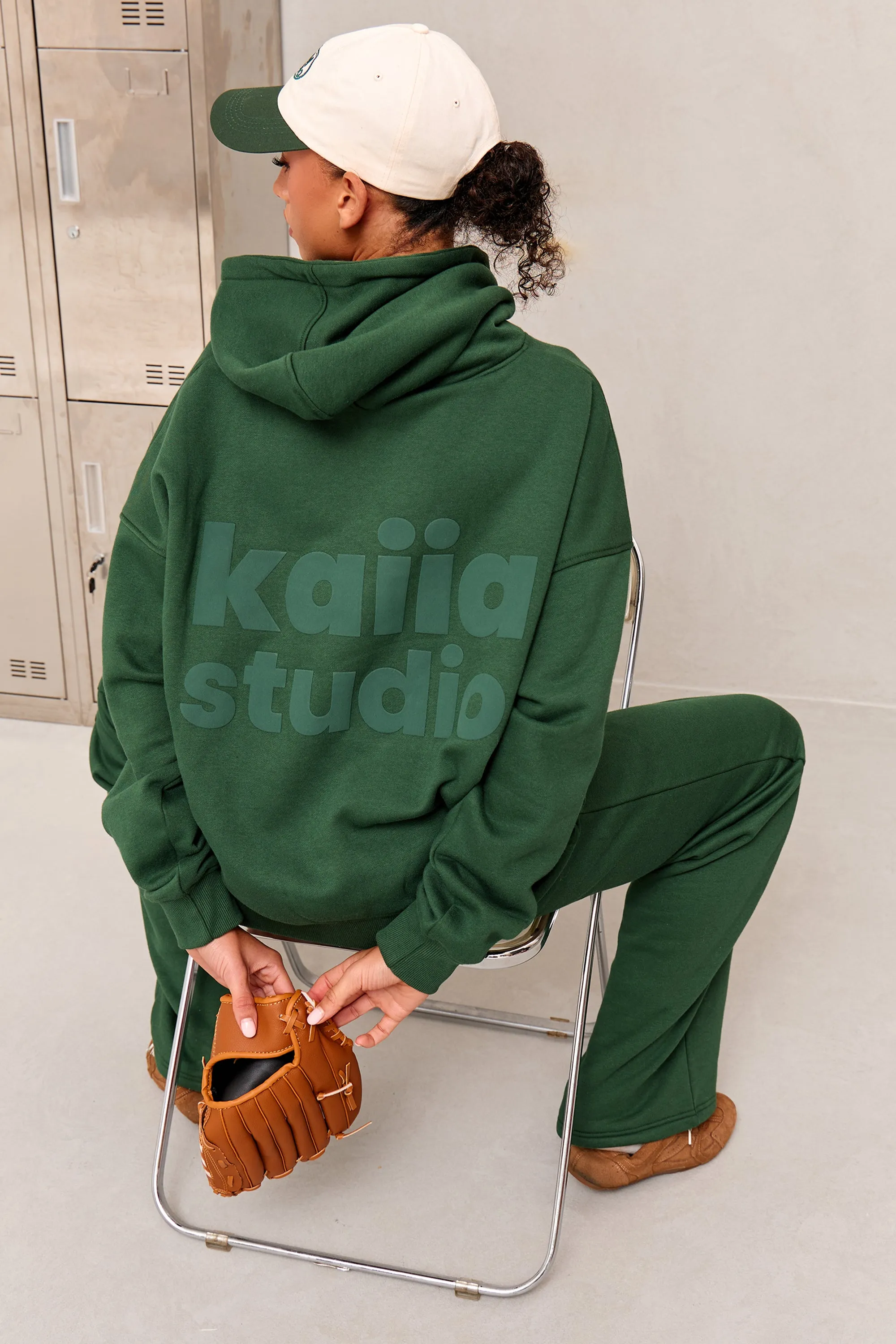 Kaiia Studio Oversized Hoodie Dark Green sold by Kaiia the label product image thumbnail 2