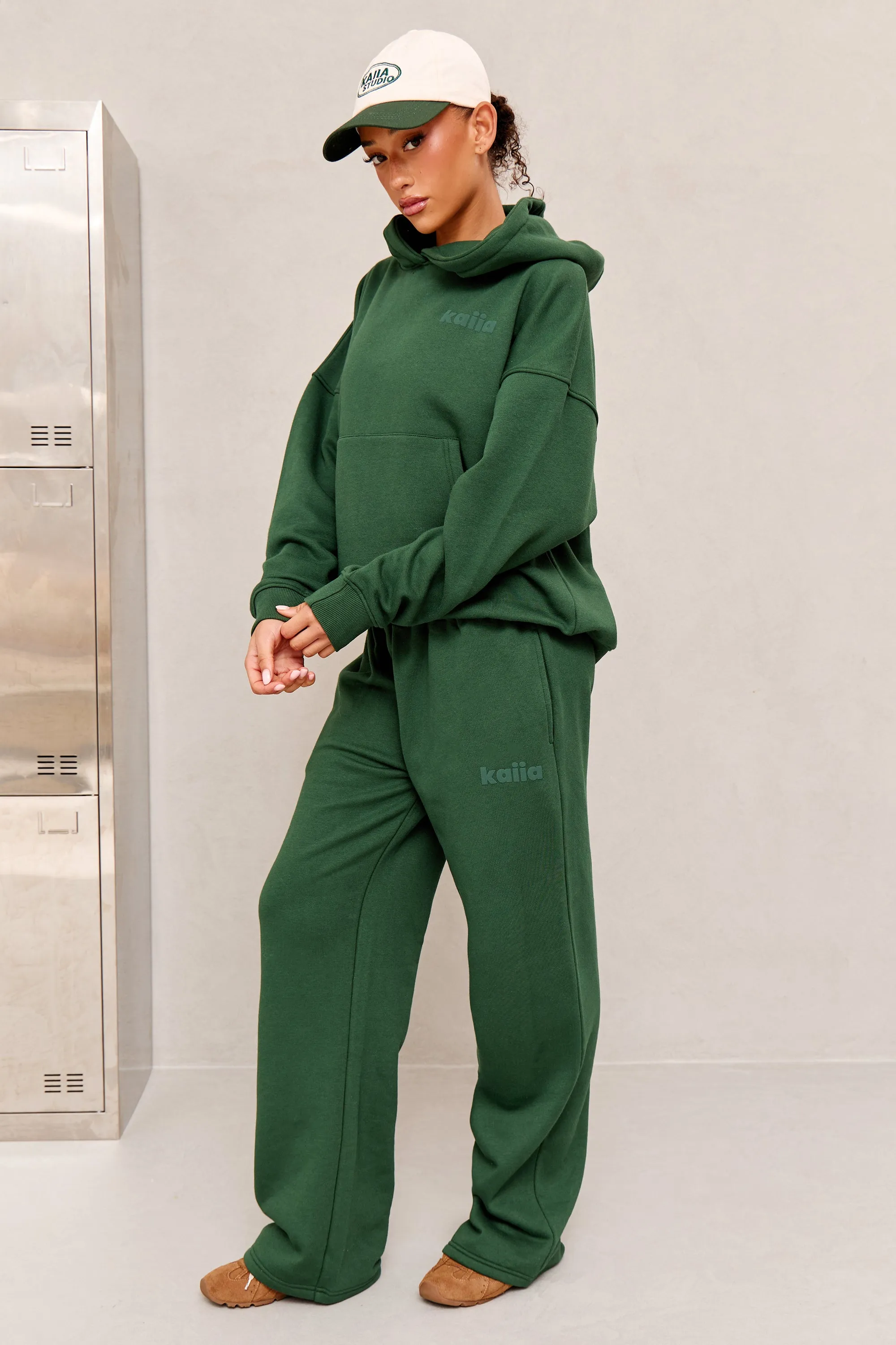 Kaiia Studio Oversized Hoodie Dark Green sold by Kaiia the label product image thumbnail 3