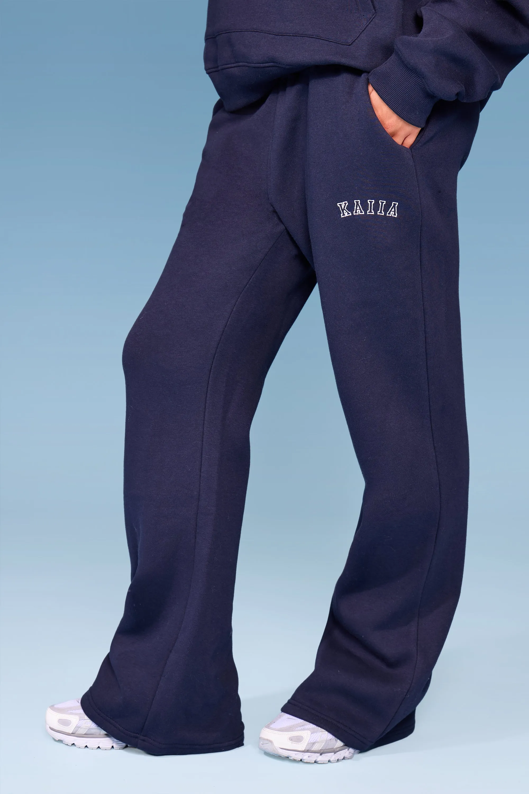Kaiia Apres Flared Joggers Navy sold by Kaiia the label product image thumbnail 3