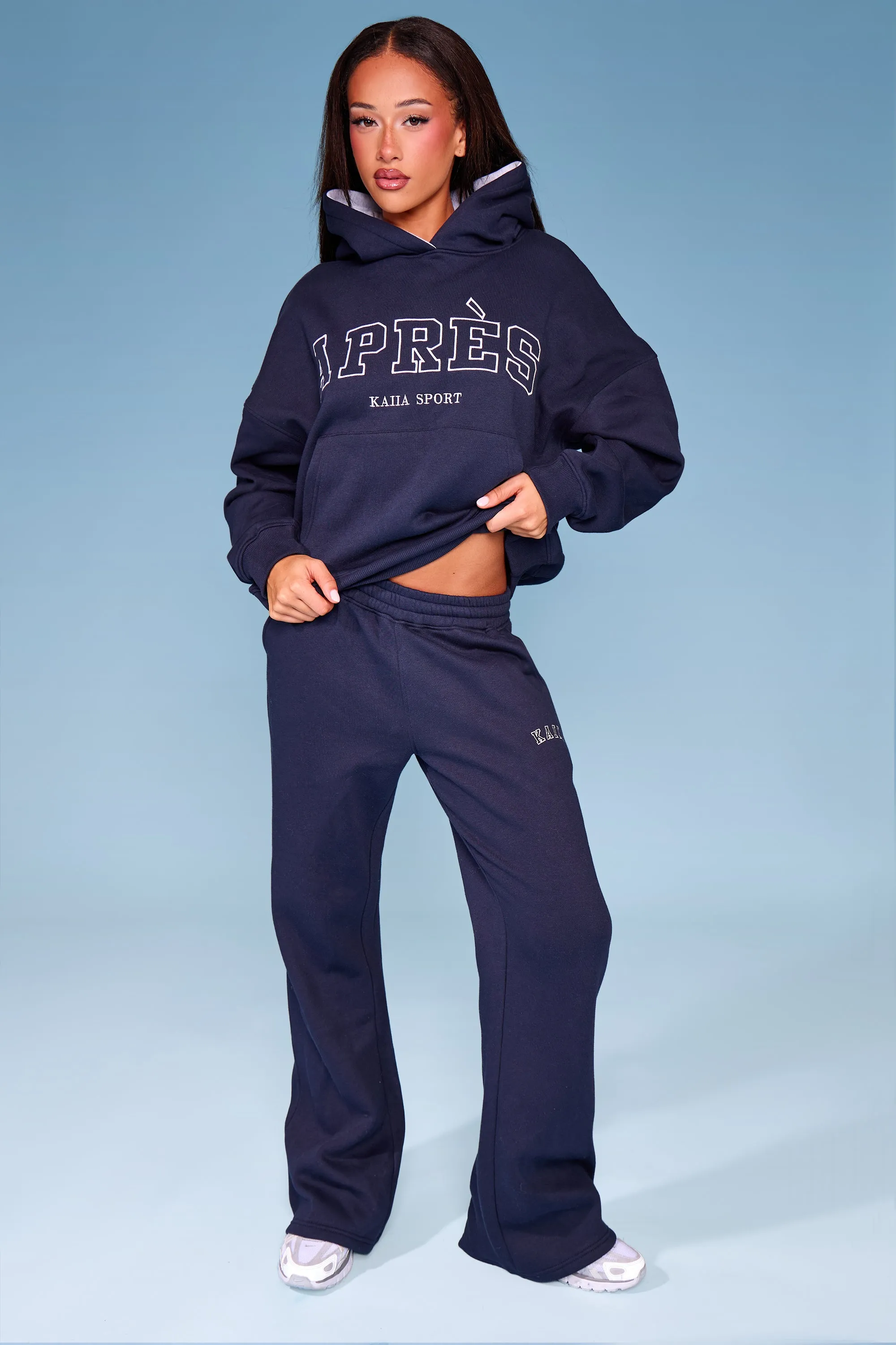 Kaiia Apres Oversized Hoodie Navy sold by Kaiia the label product image thumbnail 4