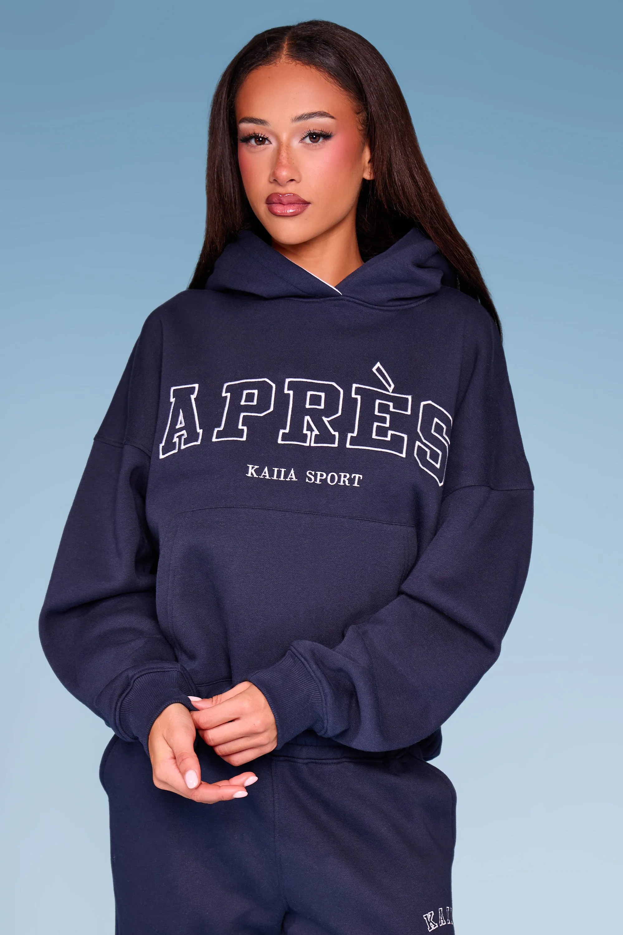Kaiia Apres Oversized Hoodie Navy sold by Kaiia the label
