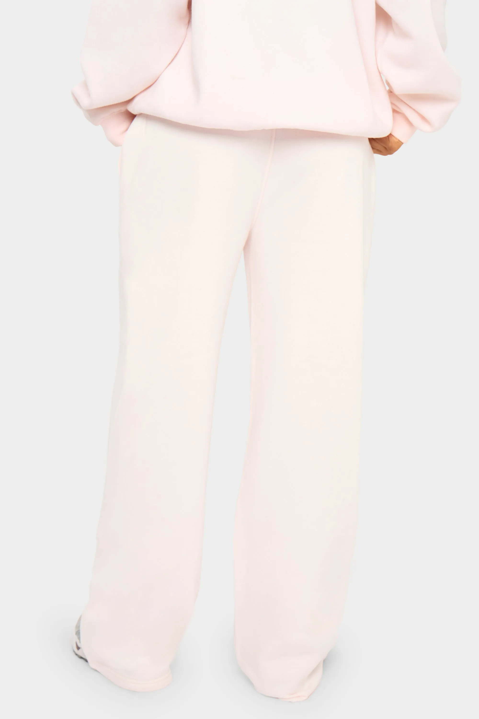 Kaiia Slogan Wide Leg Joggers Shell Pink sold by Kaiia the label product image thumbnail 4