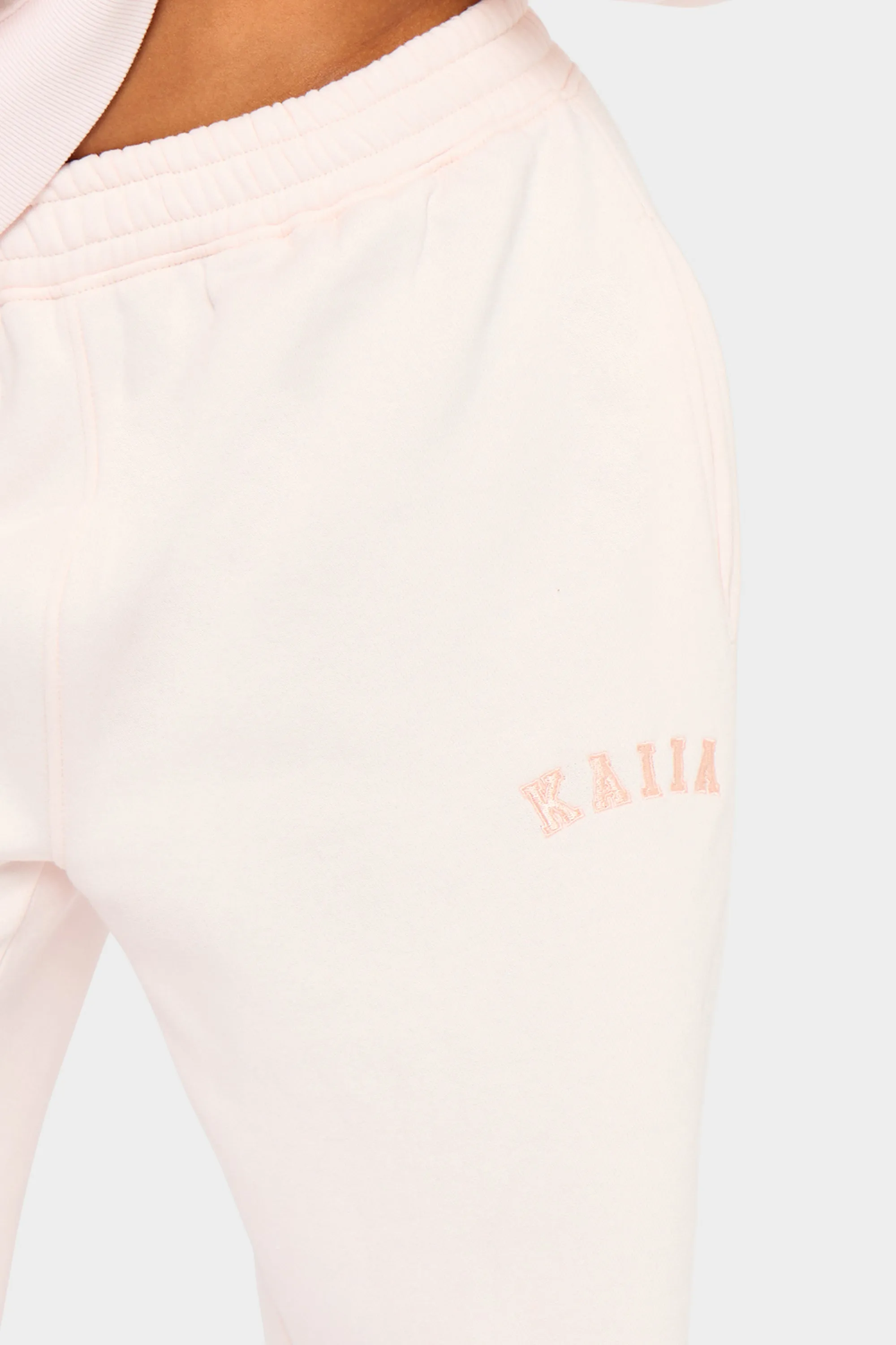 Kaiia Slogan Wide Leg Joggers Shell Pink sold by Kaiia the label product image thumbnail 2