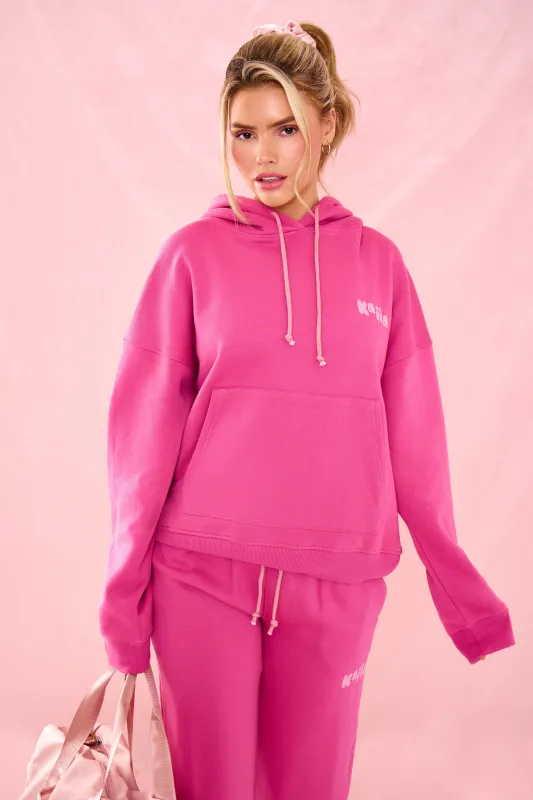 Kaiia Bubble Graphic Oversized Hoodie Dragonfruit made by Kaiia the label