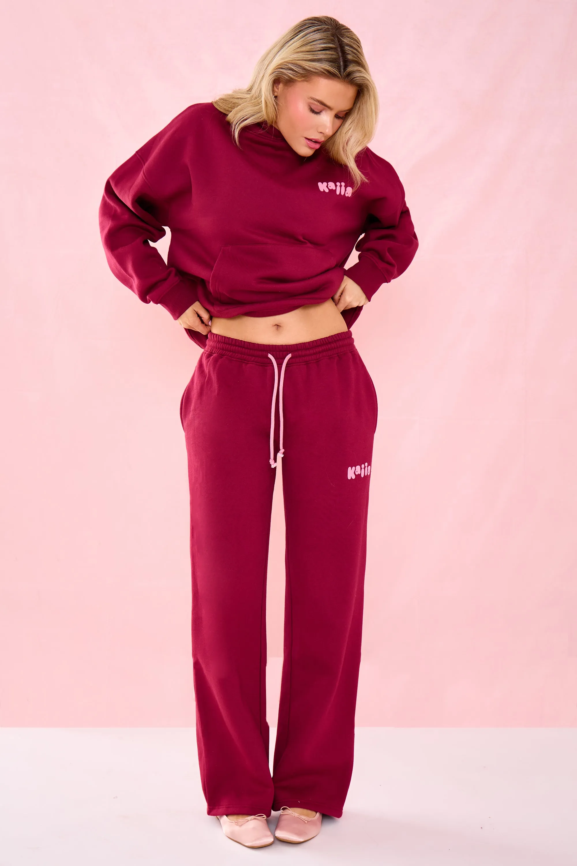 Kaiia Bubble Graphic Oversized Hoodie Raspberry Jelly sold by Kaiia the label product image thumbnail 3