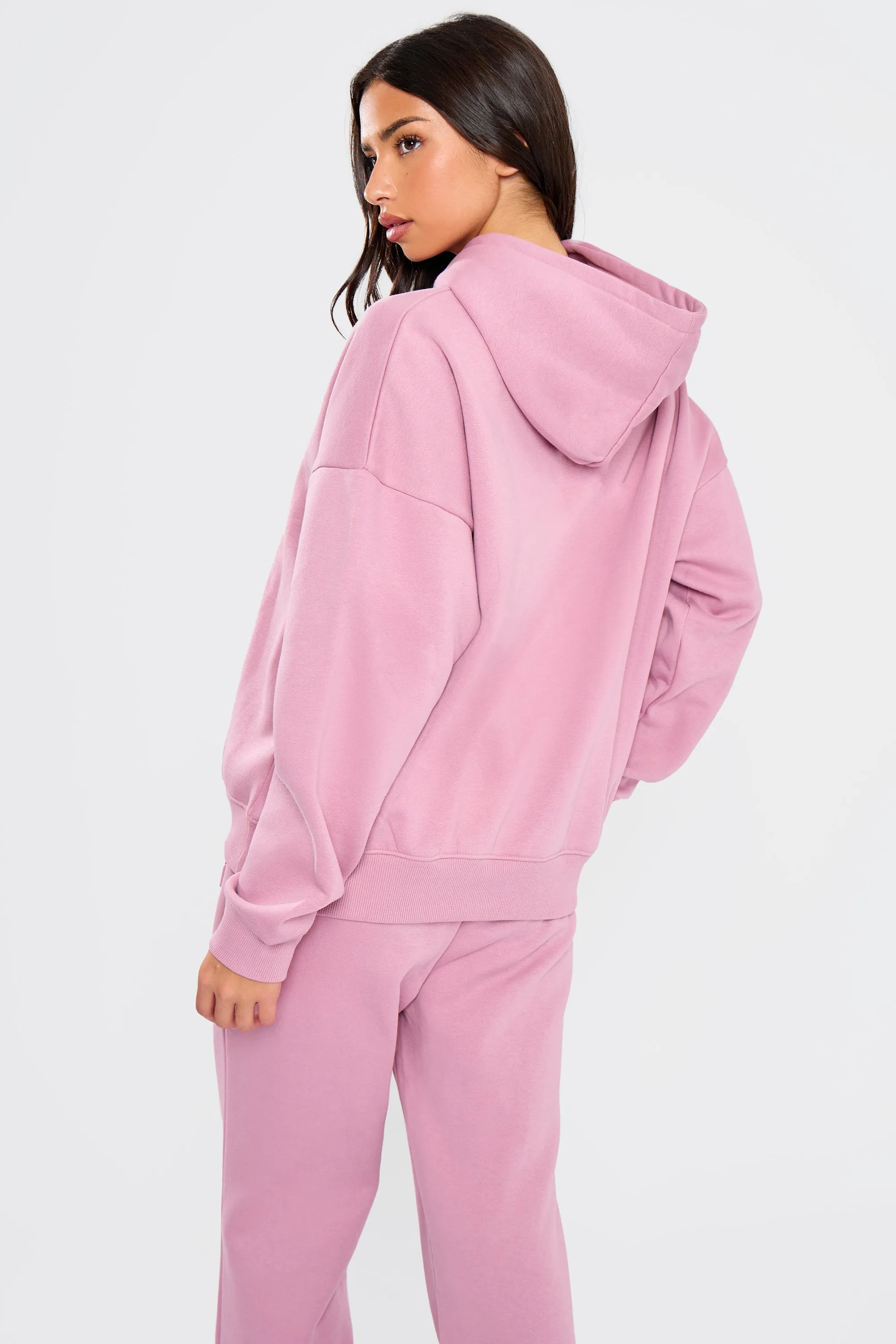 Kaiia Embossed Bubble Logo Oversized Hoodie Petal Pink sold by Kaiia the label product image thumbnail 4