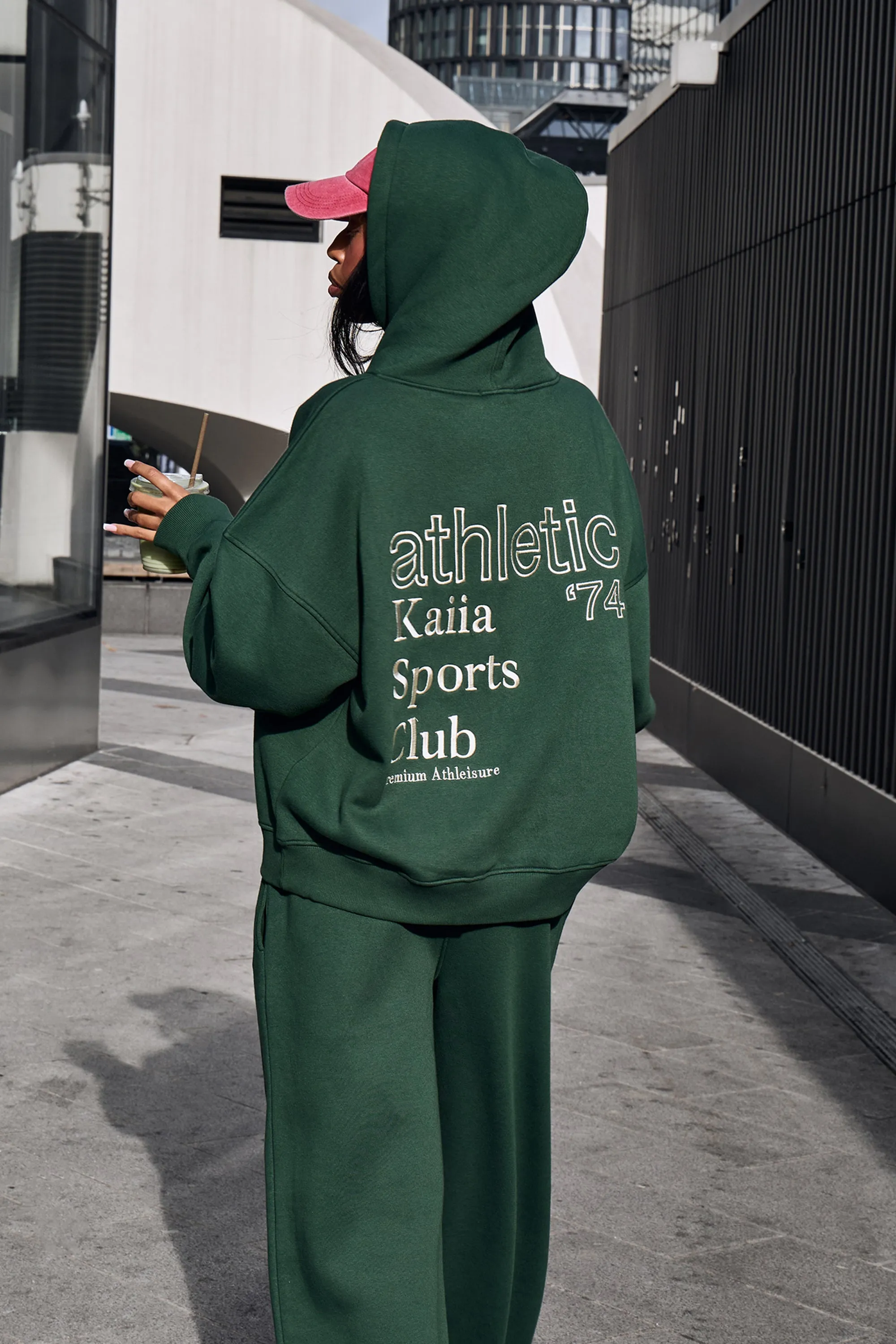 Kaiia Athletic Sport Oversized Hoodie Emerald Green sold by Kaiia the label