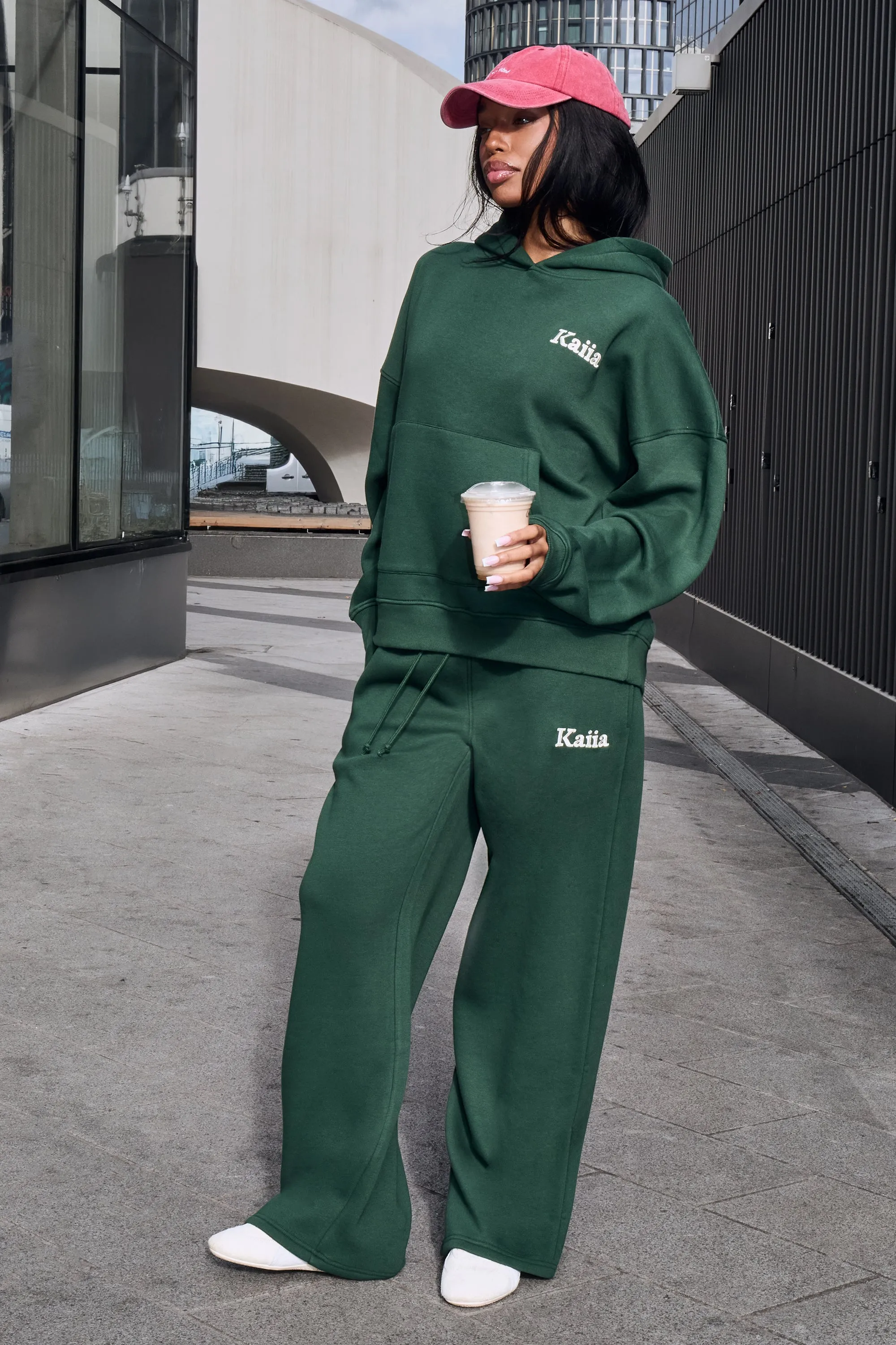 Kaiia Athletic Sport Oversized Hoodie Emerald Green sold by Kaiia the label product image thumbnail 2