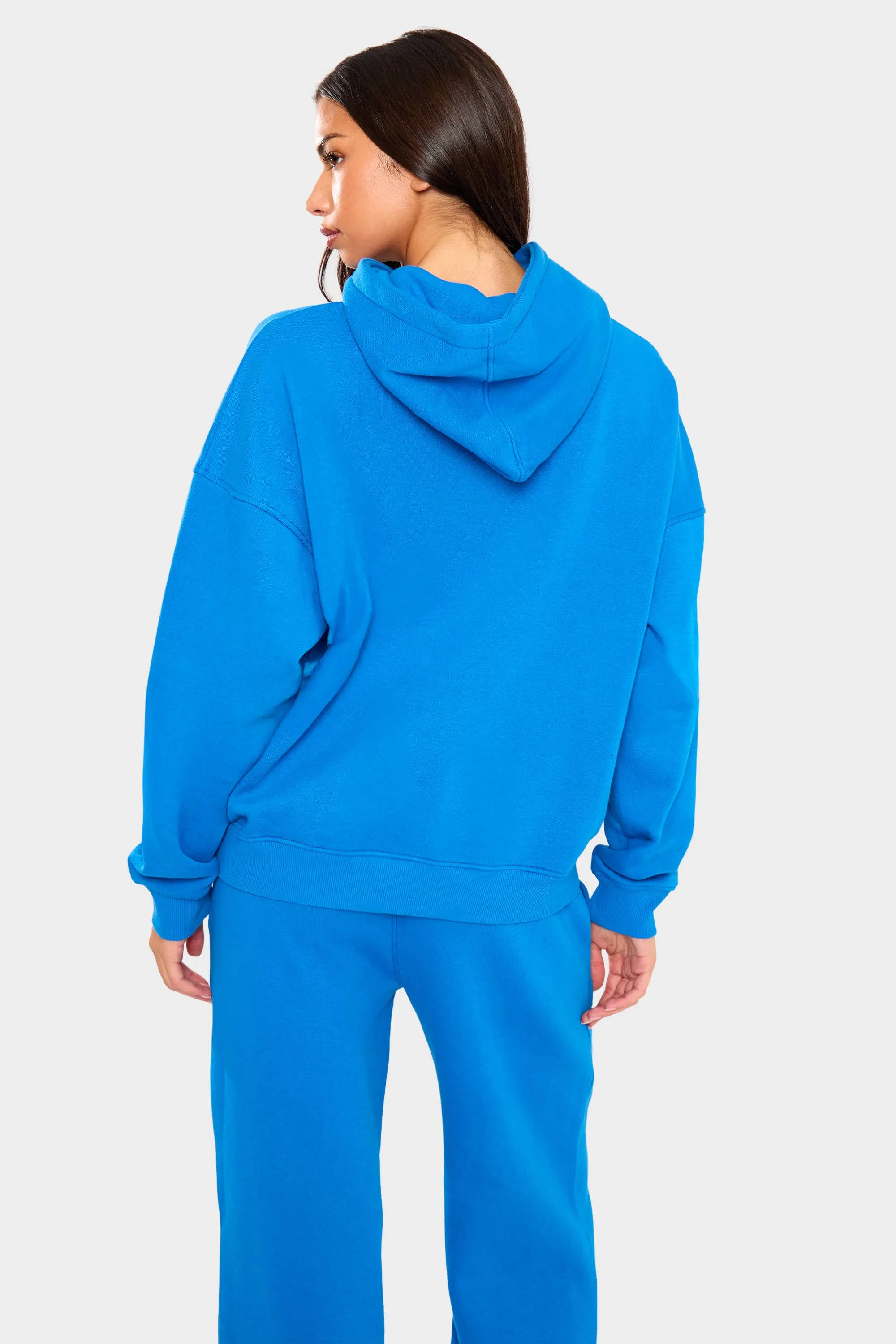 Kaiia Slogan Oversized Hoodie Cobalt Blue sold by Kaiia the label product image thumbnail 4