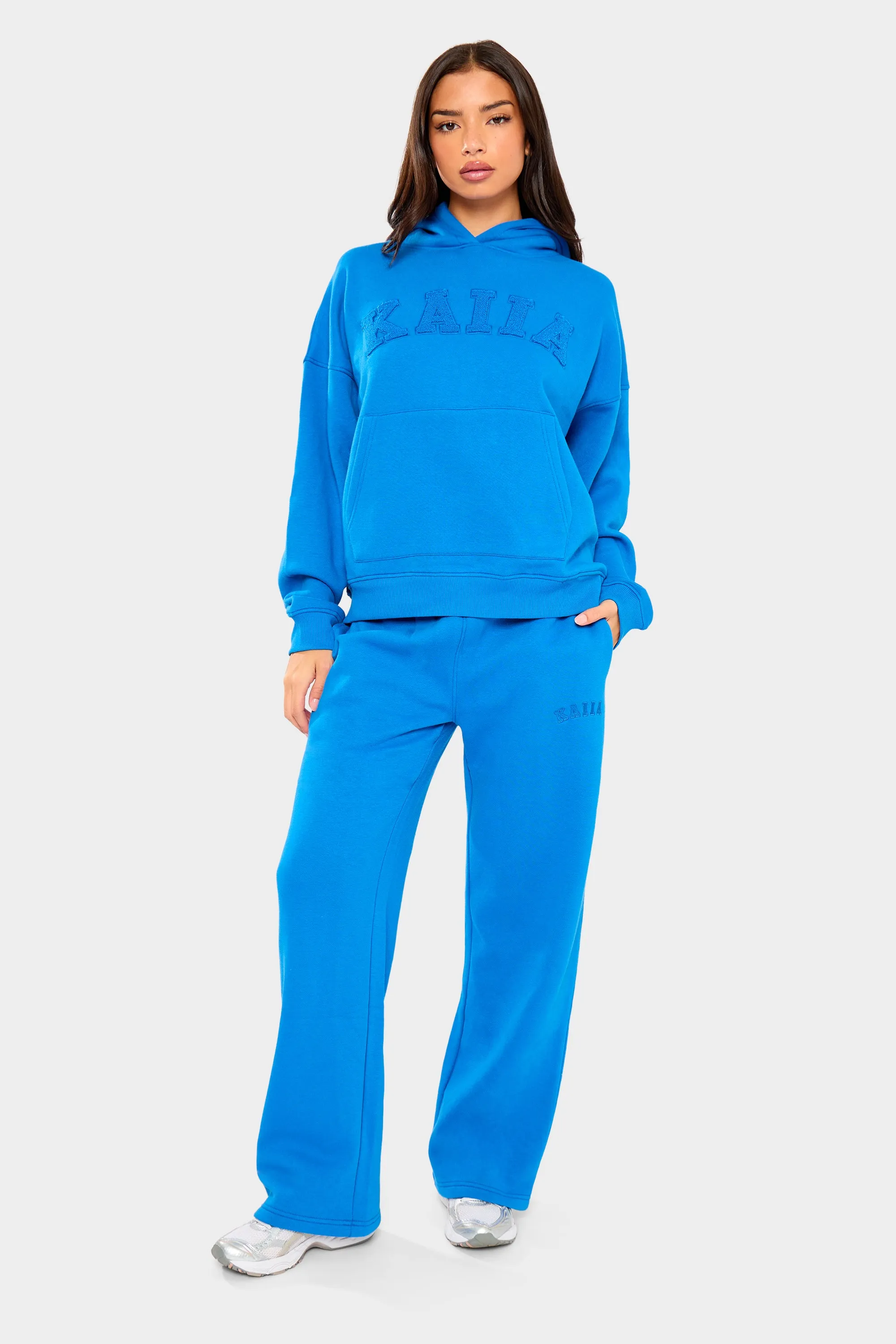 Kaiia Slogan Oversized Hoodie Cobalt Blue sold by Kaiia the label product image thumbnail 2