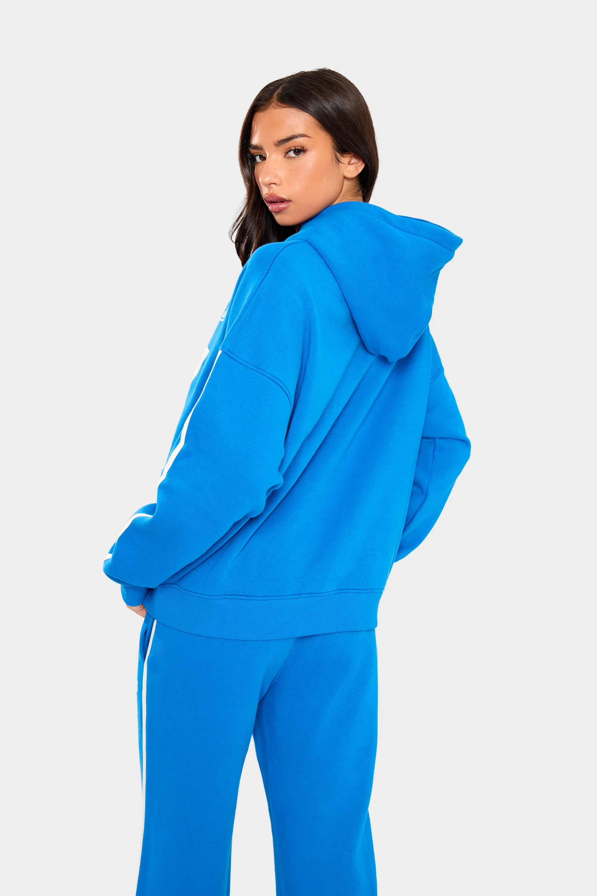 Kaiia Varsity Oversized Hoodie Cobalt Blue sold by Kaiia the label product image thumbnail 5