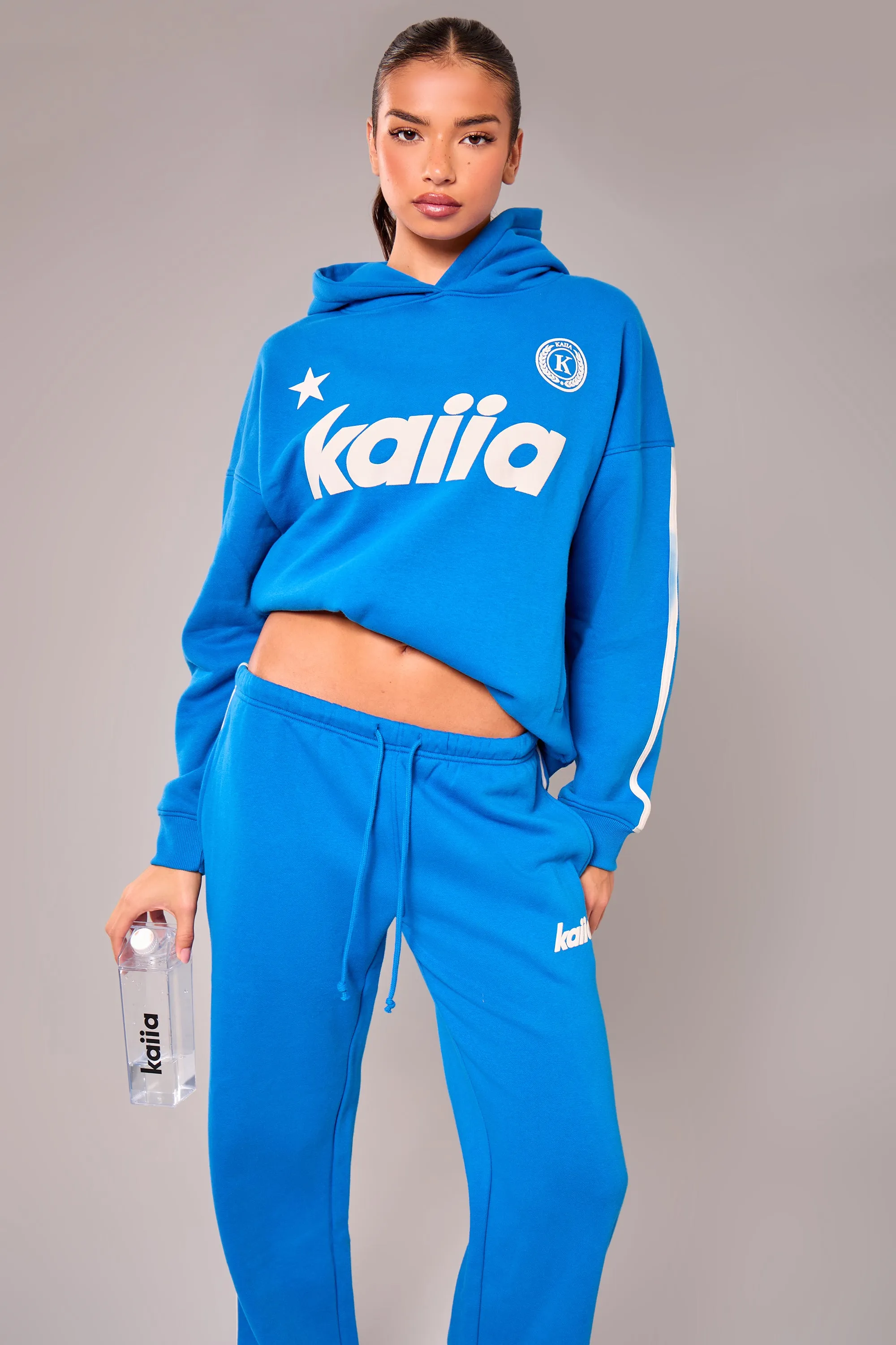 Kaiia Varsity Oversized Hoodie Cobalt Blue sold by Kaiia the label