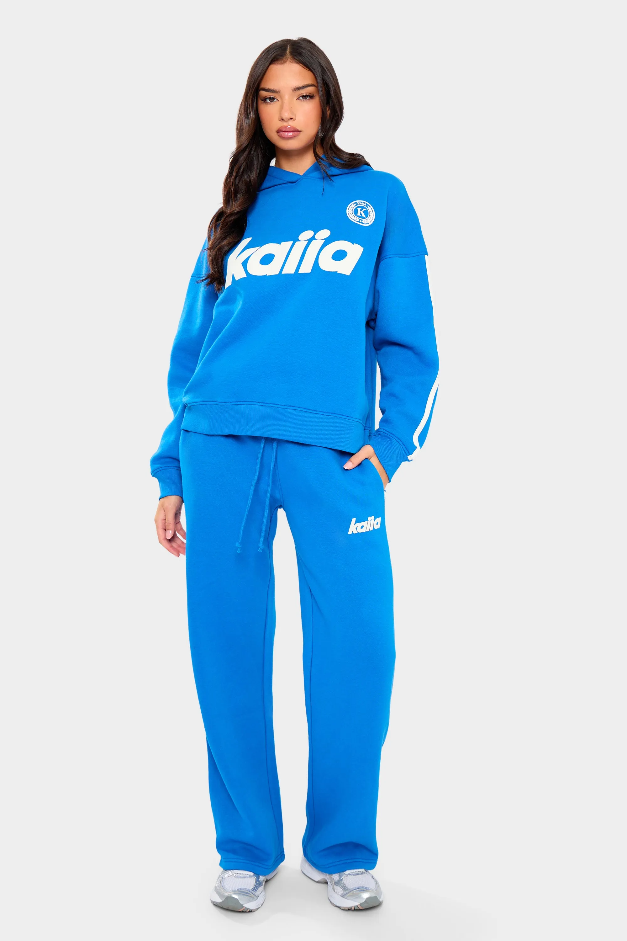 Kaiia Varsity Oversized Hoodie Cobalt Blue sold by Kaiia the label product image thumbnail 4