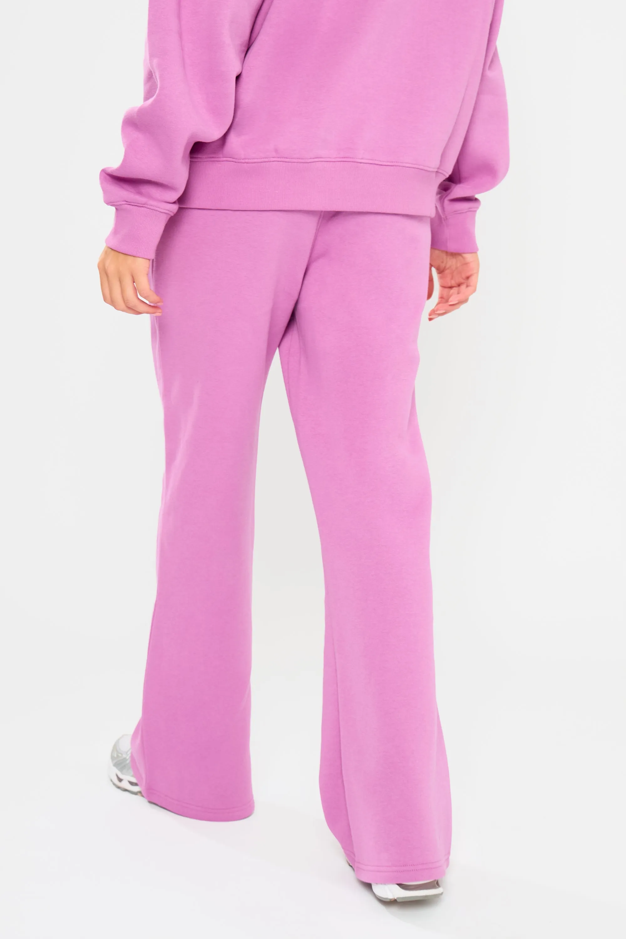 Kaiia Slogan Wide Leg Joggers Fuchsia sold by Kaiia the label product image thumbnail 4