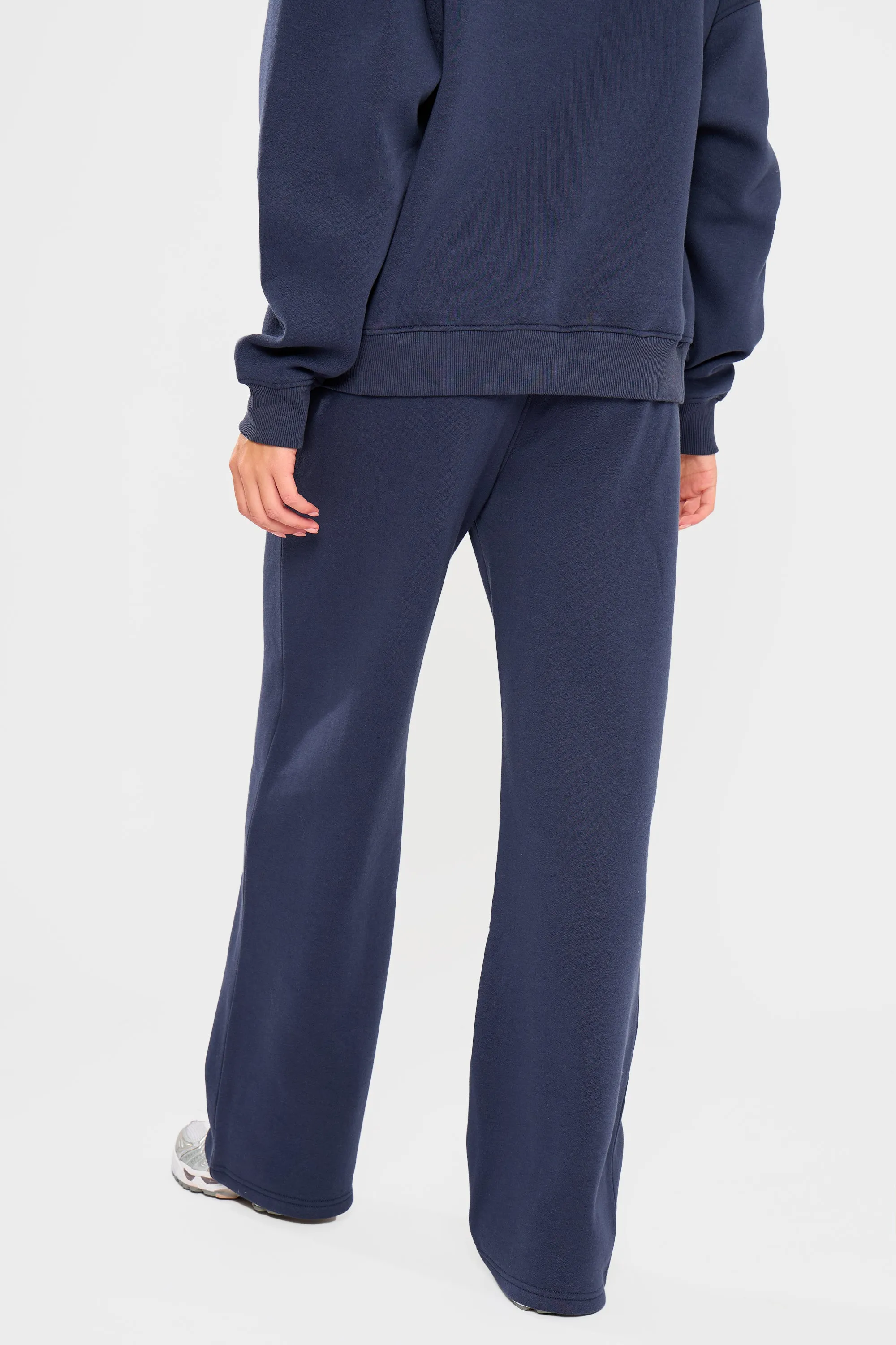 Kaiia Slogan Wide Leg Joggers Navy & Jade Green sold by Kaiia the label product image thumbnail 5