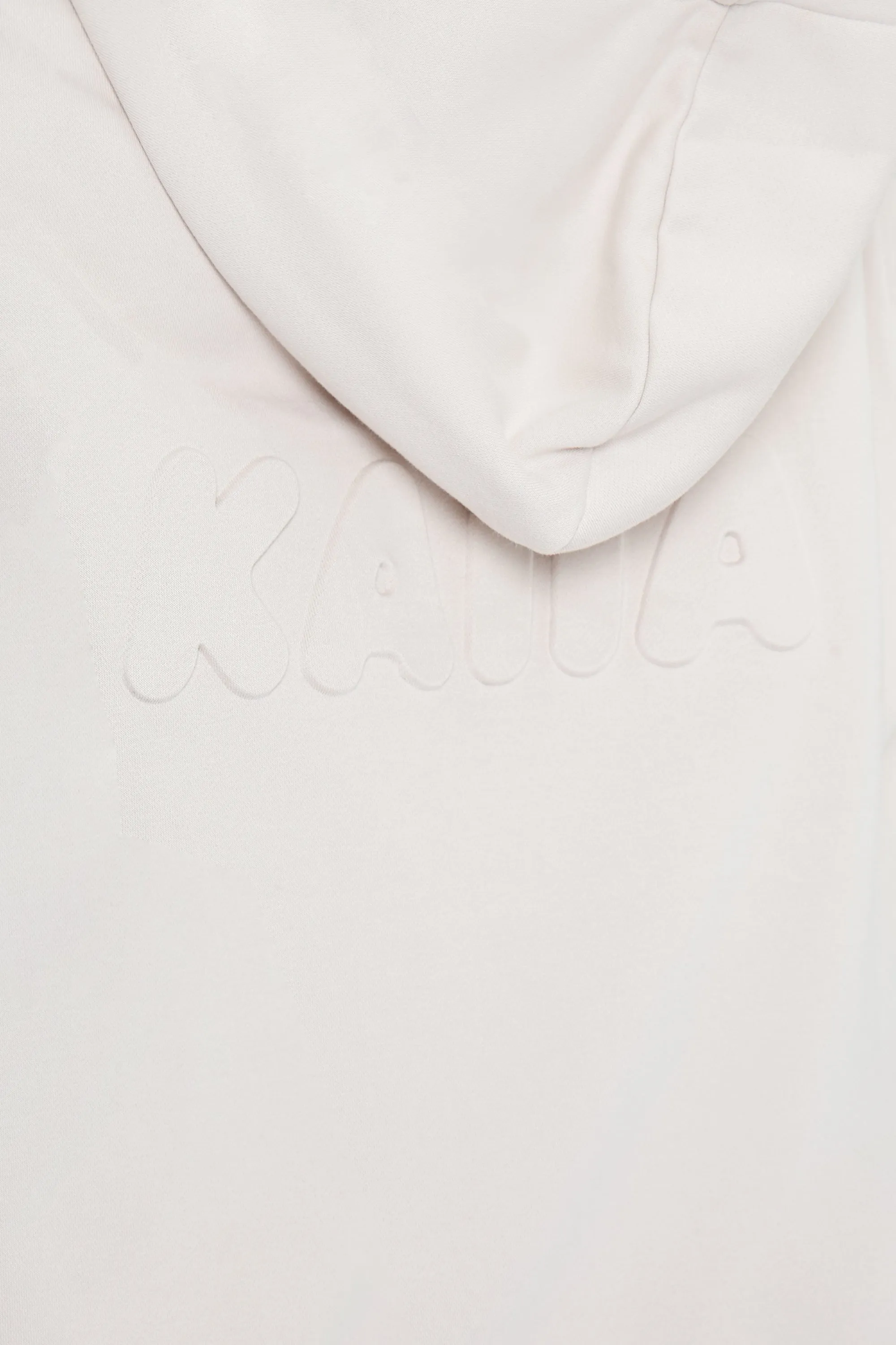 Kaiia Embossed Bubble Logo Oversized Hoodie Oyster sold by Kaiia the label product image thumbnail 4