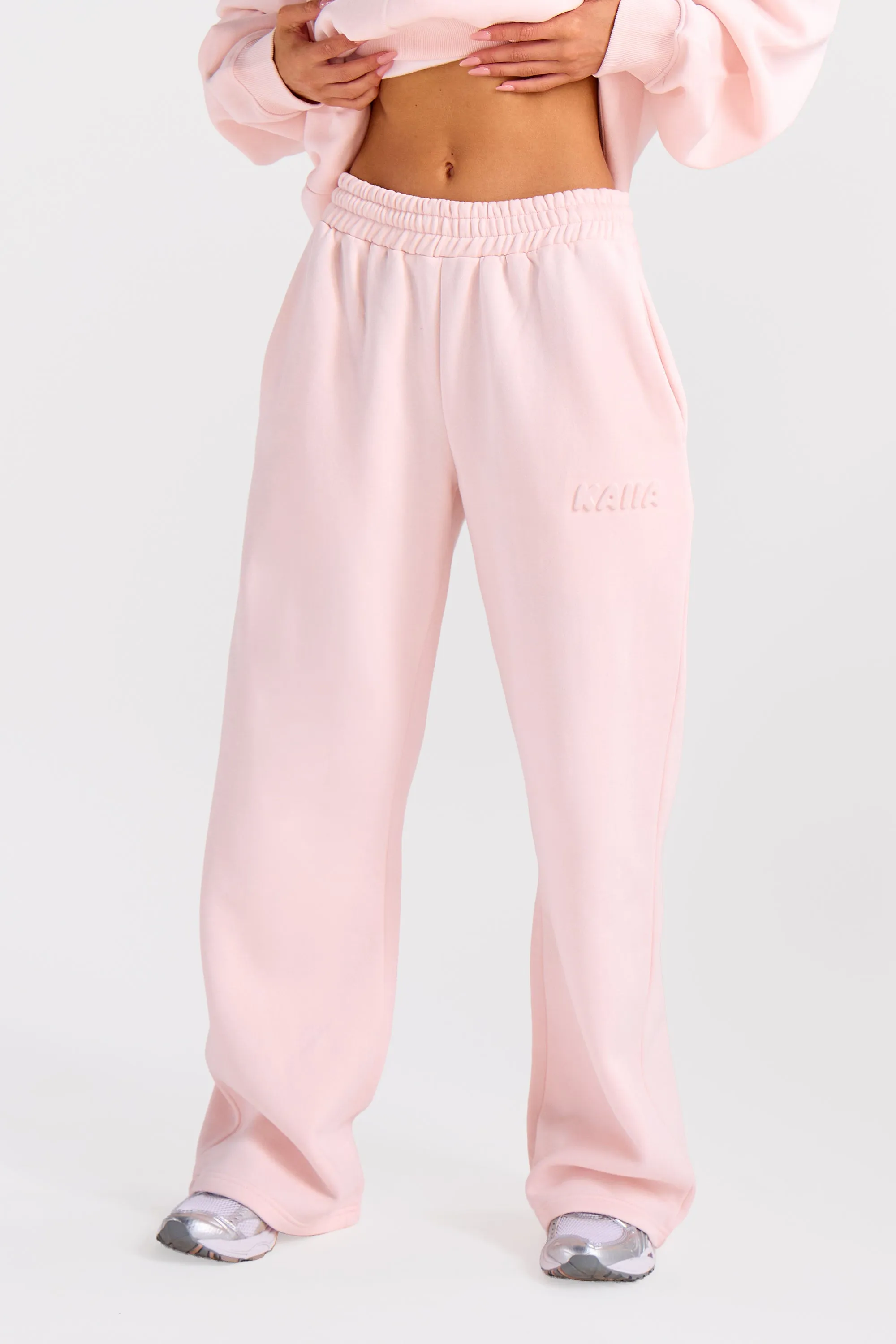 Kaiia Embossed Bubble Logo Joggers Light Rose sold by Kaiia the label product image thumbnail 5