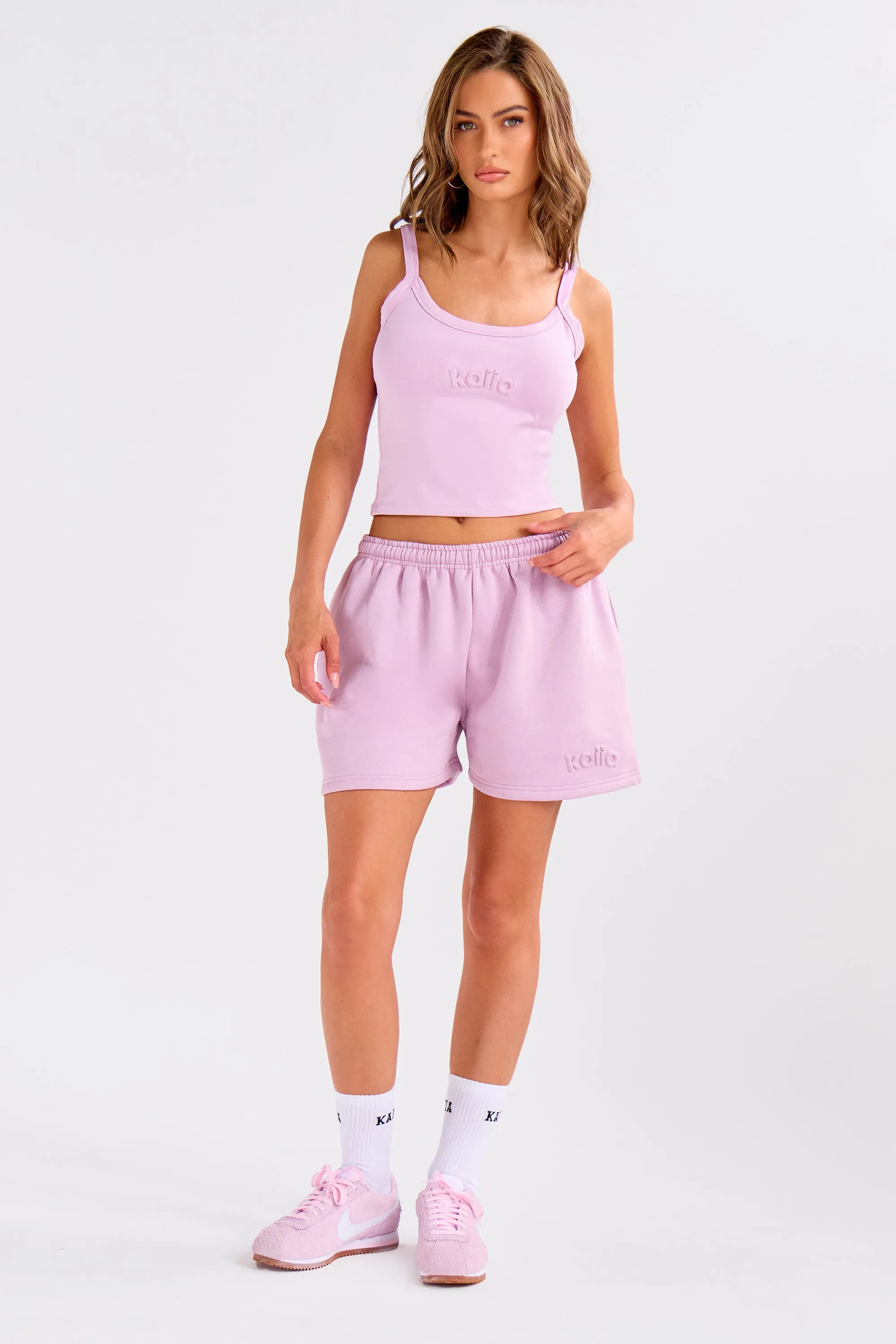 Kaiia Embossed Logo Cami Top Parma Violet sold by Kaiia the label product image thumbnail 2