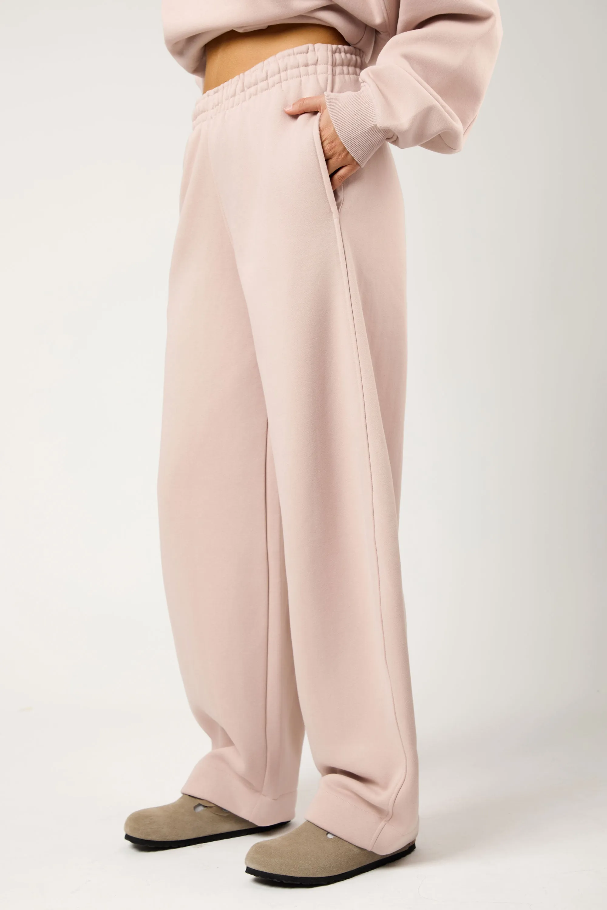 Kaiia The Label Seam Detail Side Pocket Barrel Leg Joggers Pink Champagne sold by Kaiia the label product image thumbnail 3