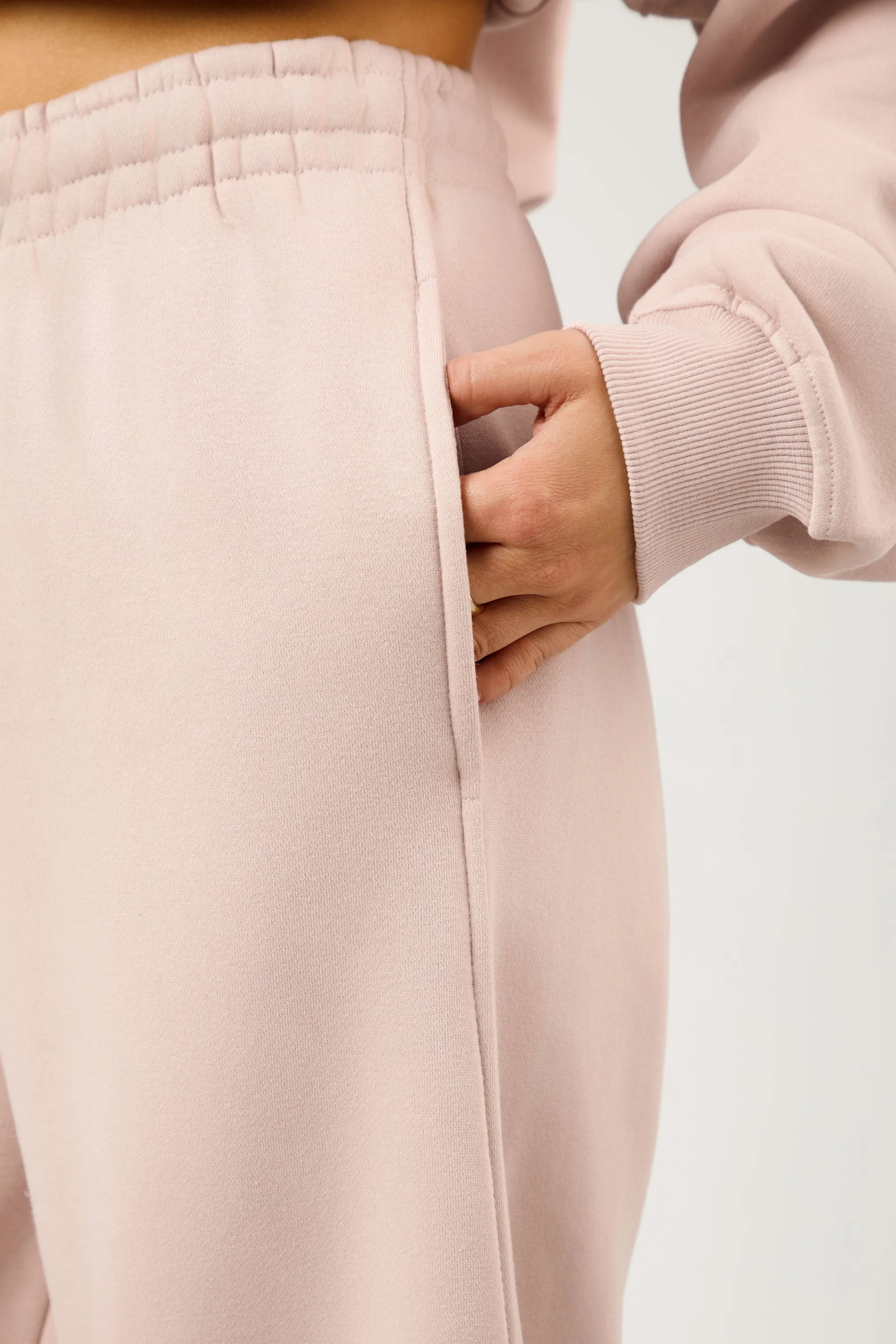 Kaiia The Label Seam Detail Side Pocket Barrel Leg Joggers Pink Champagne sold by Kaiia the label product image thumbnail 4