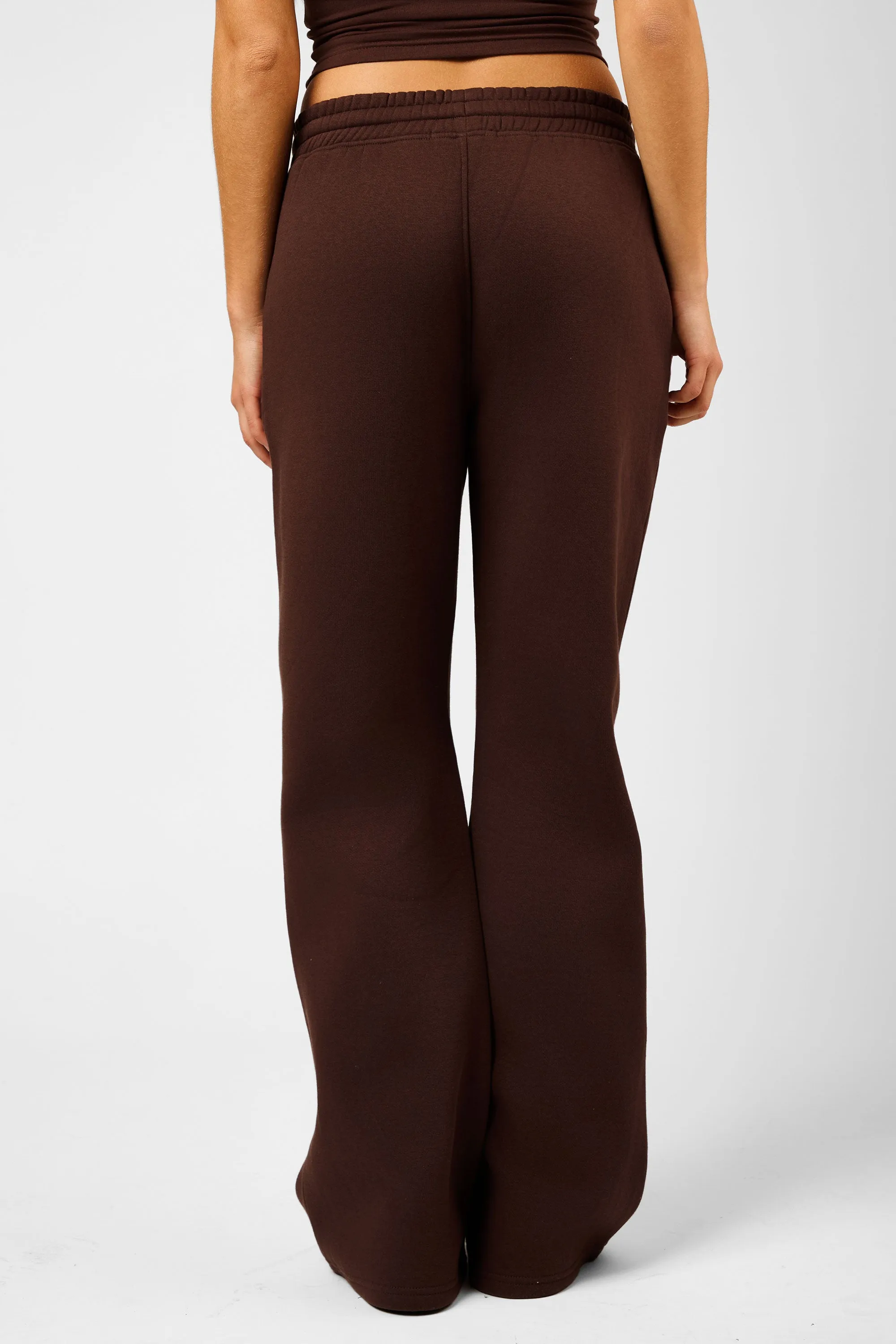 Kaiia Script Wide Leg Joggers Peppercorn sold by Kaiia the label product image thumbnail 4