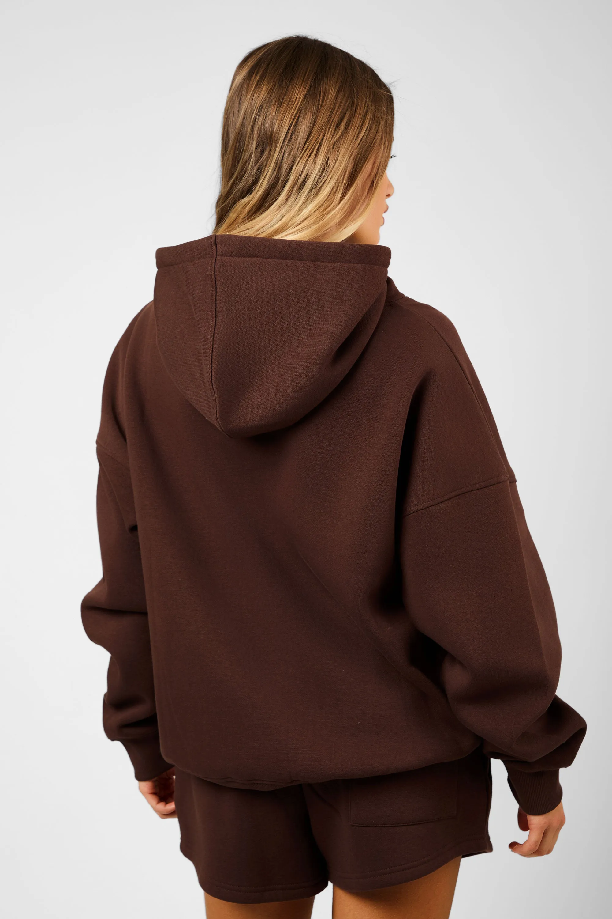 Kaiia Script Logo Oversized Hoodie Peppercorn sold by Kaiia the label product image thumbnail 5