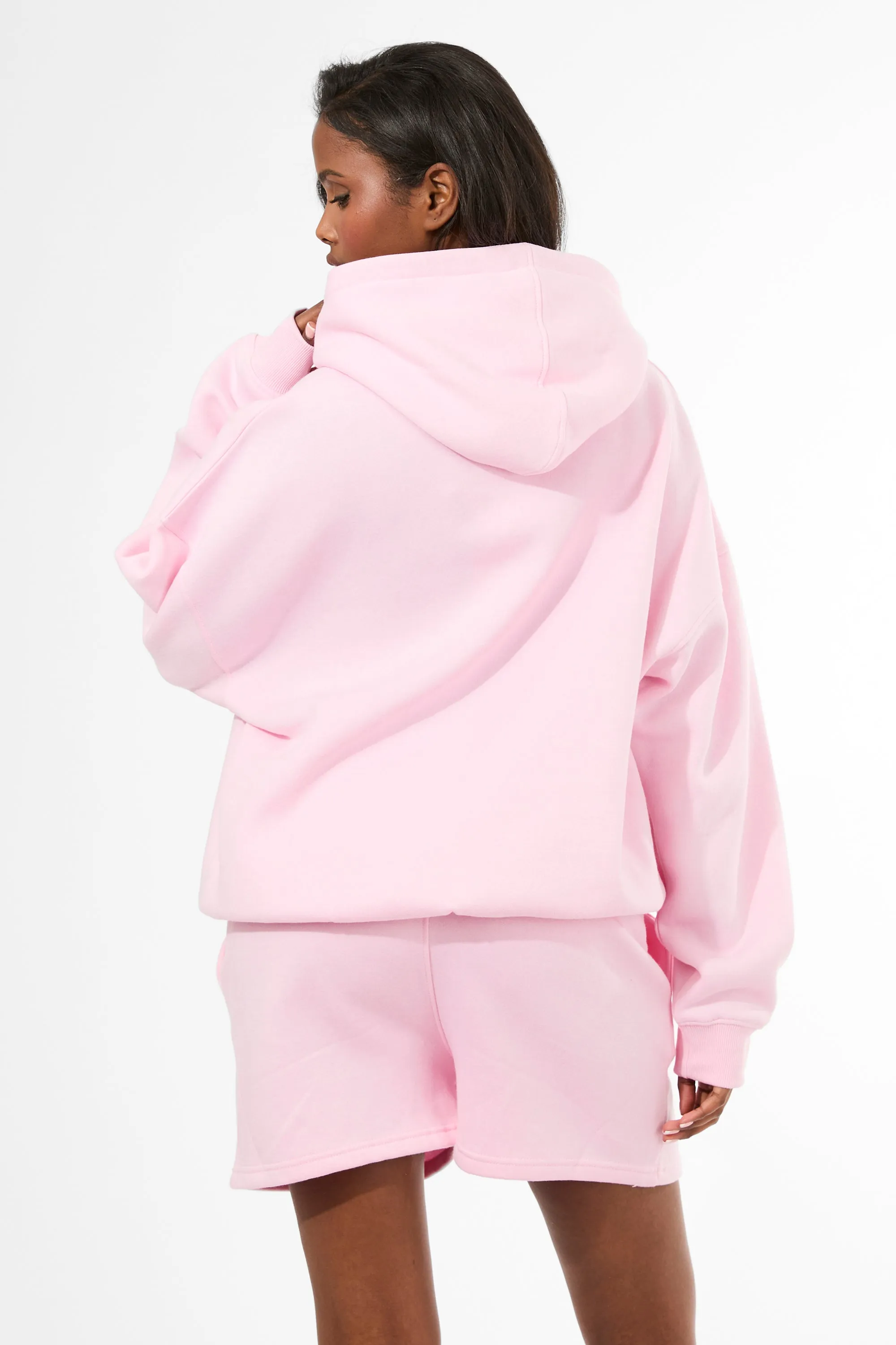 Kaiia Studio Oversized Hoodie Pink & White sold by Kaiia the label product image thumbnail 3