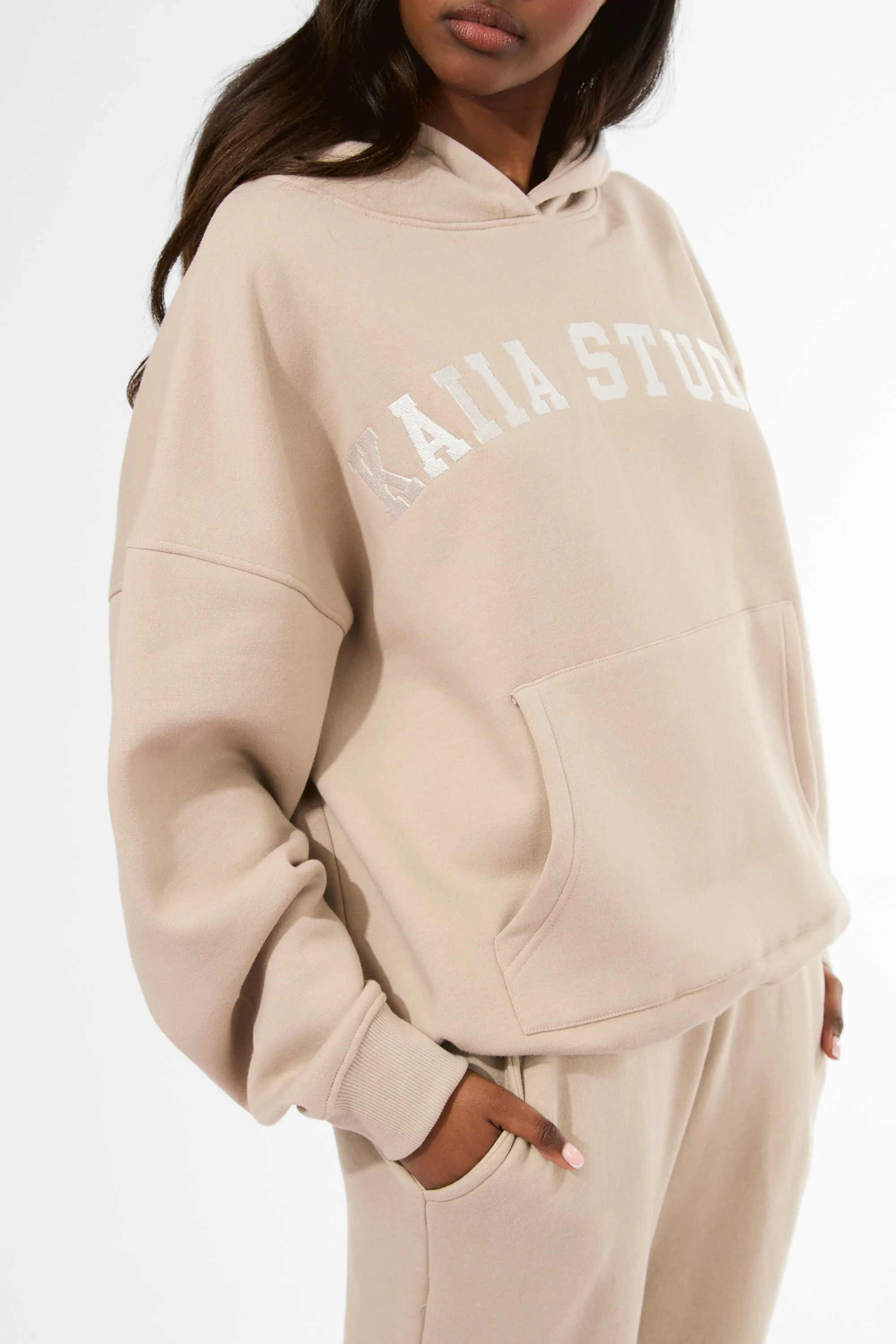 Kaiia Studio Oversized Hoodie Stone sold by Kaiia the label product image thumbnail 4