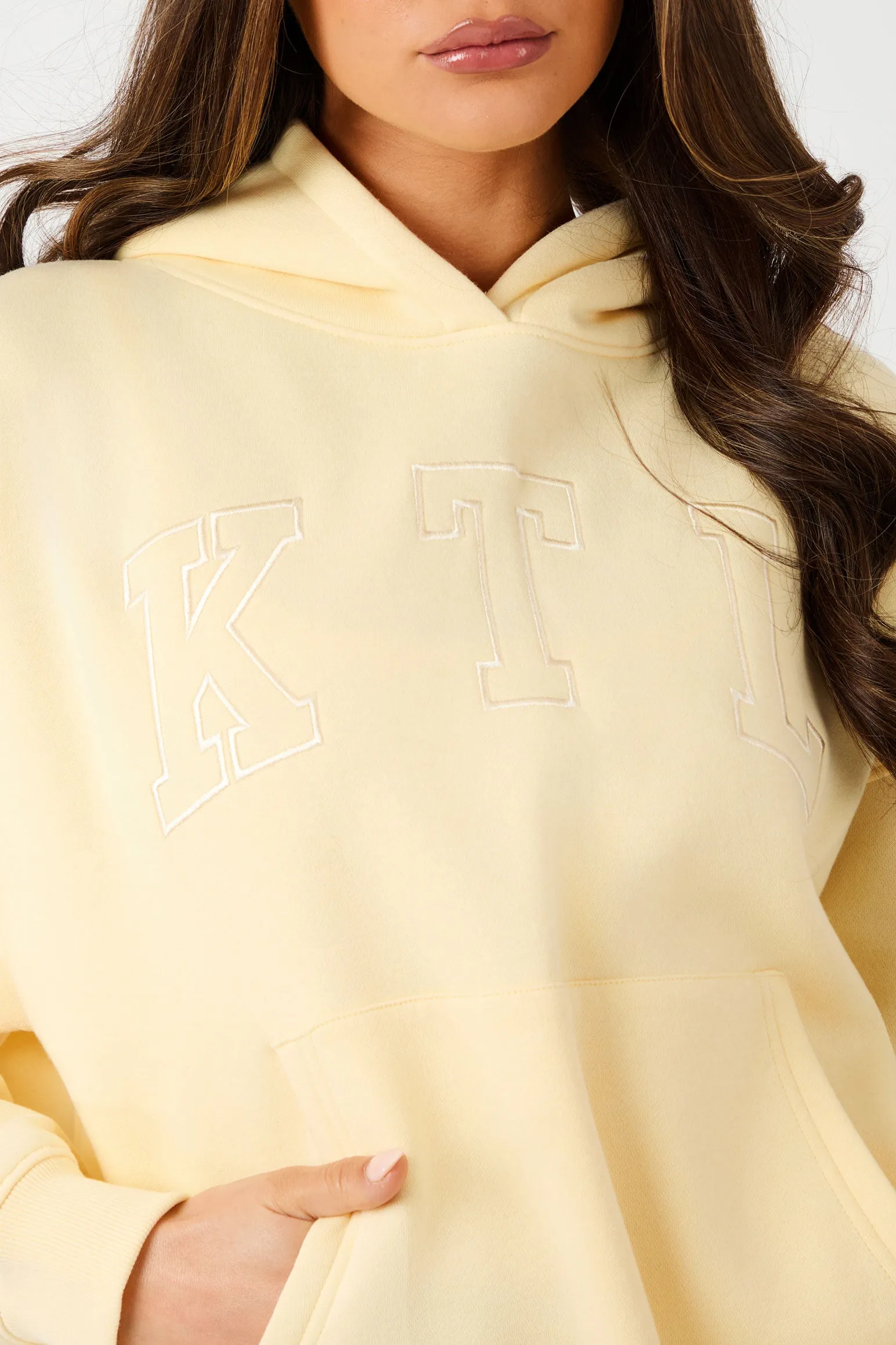 Kaiia KTL Logo Oversized Hoodie Lemon Frosting sold by Kaiia the label product image thumbnail 2