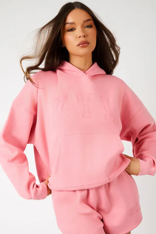 Kaiia KTL Logo Oversized Hoodie Angel Pink made by Kaiia the label