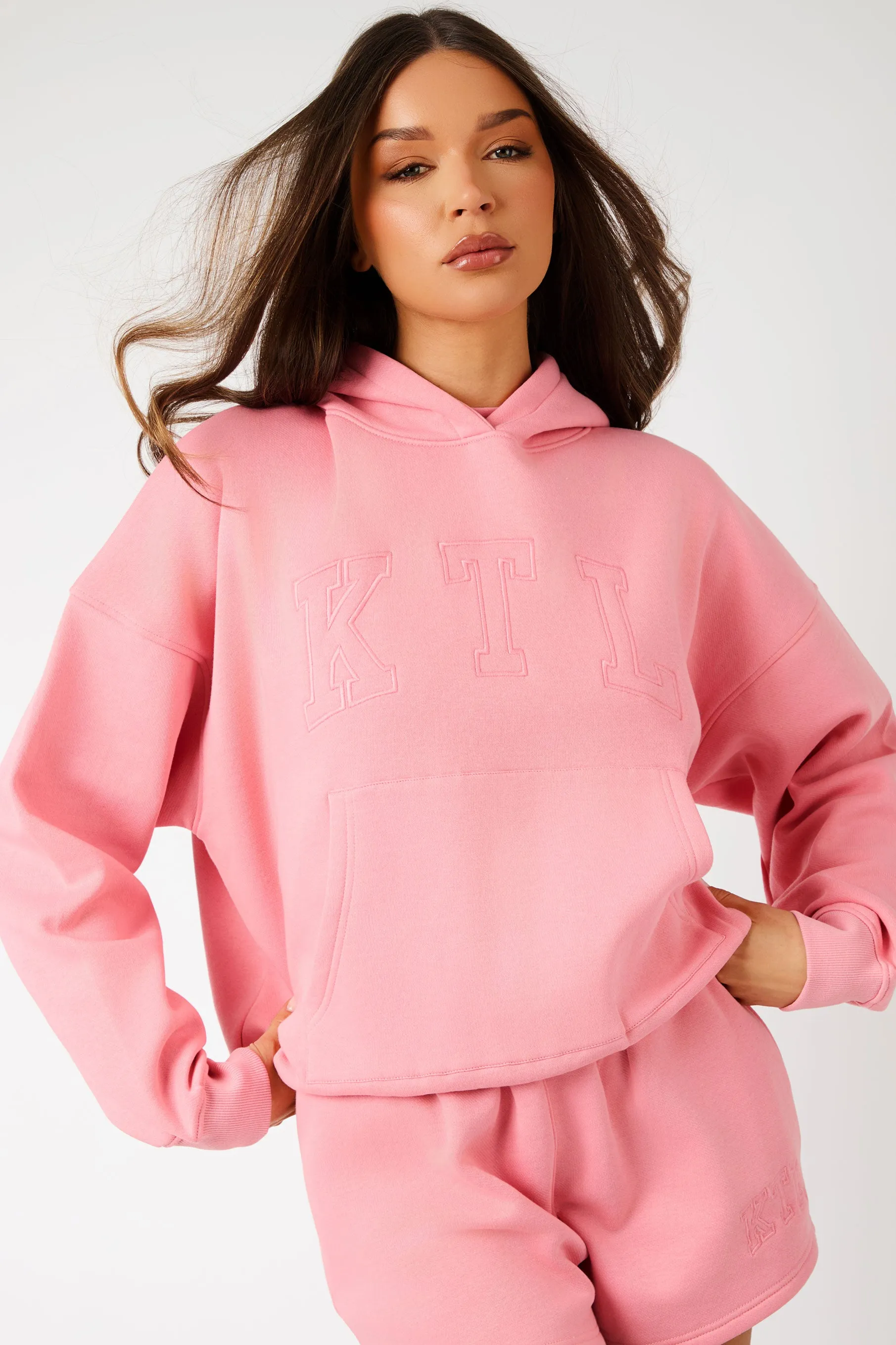 Kaiia KTL Logo Oversized Hoodie Angel Pink sold by Kaiia the label