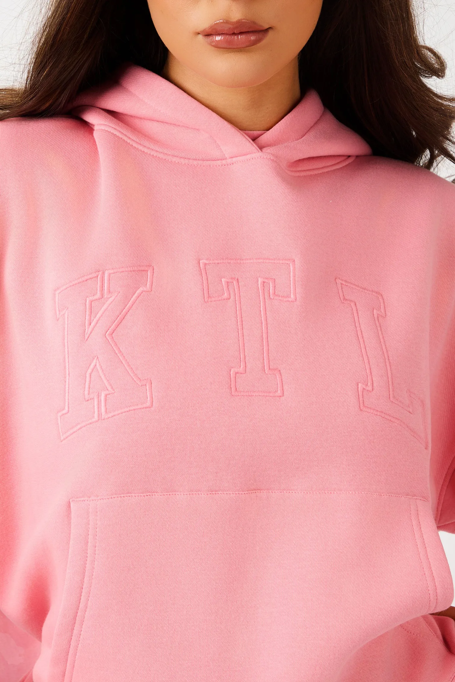 Kaiia KTL Logo Oversized Hoodie Angel Pink sold by Kaiia the label product image thumbnail 3
