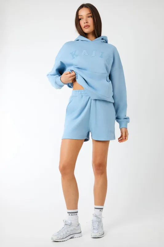 Kaiia Logo Sweat Shorts Steel Blue made by Kaiia the label